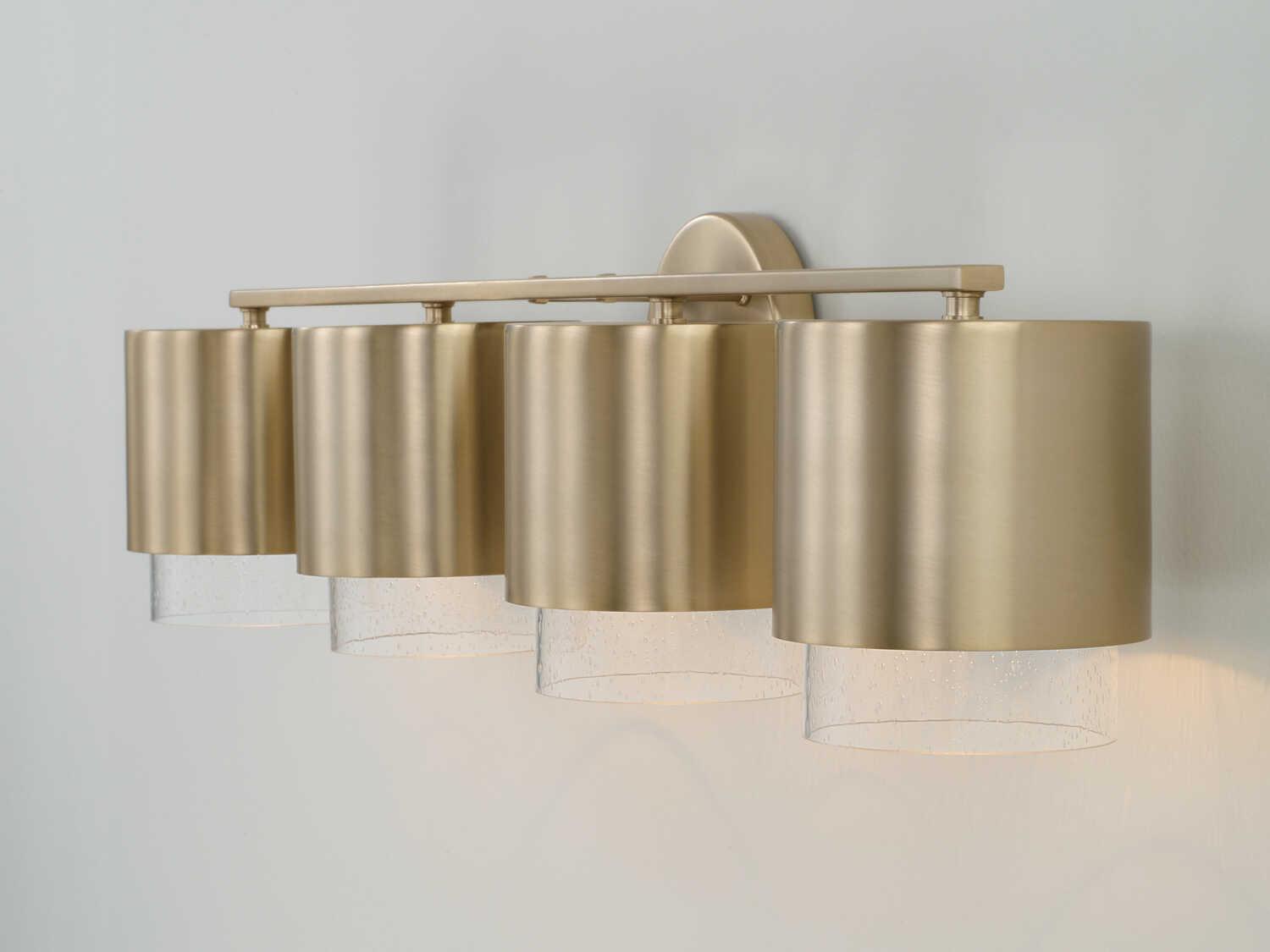 Capital Lighting Weller 4-Light Matte Brass Vanity Light
