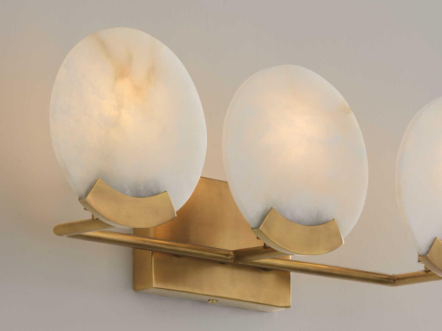Capital Lighting Oriya 3-Light Aged Brass Vanity Light
