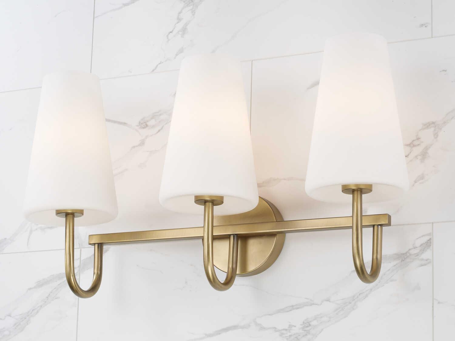 Capital Lighting Averitt 3-Light Aged Brass Vanity Light
