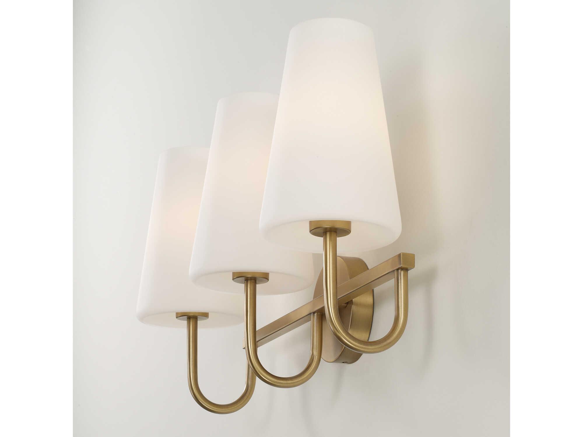 Capital Lighting Averitt 3-Light Aged Brass Vanity Light