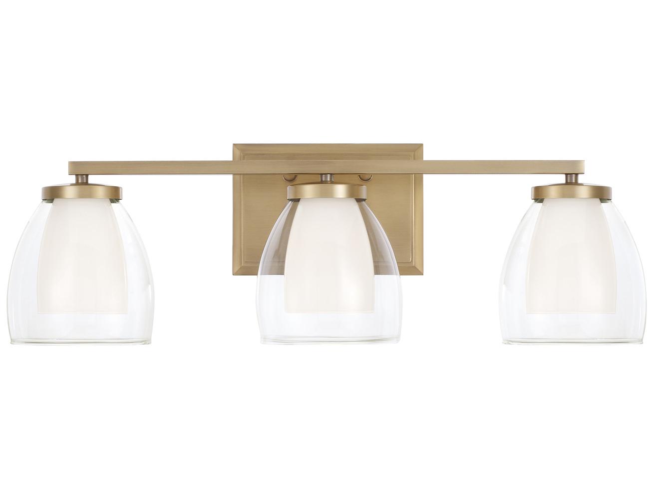Capital Lighting Joss 3-Light Aged Brass Vanity Light