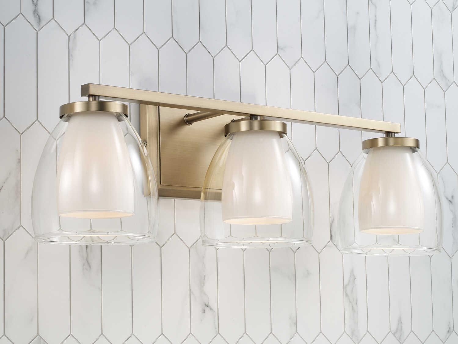 Capital Lighting Joss 3-Light Aged Brass Vanity Light