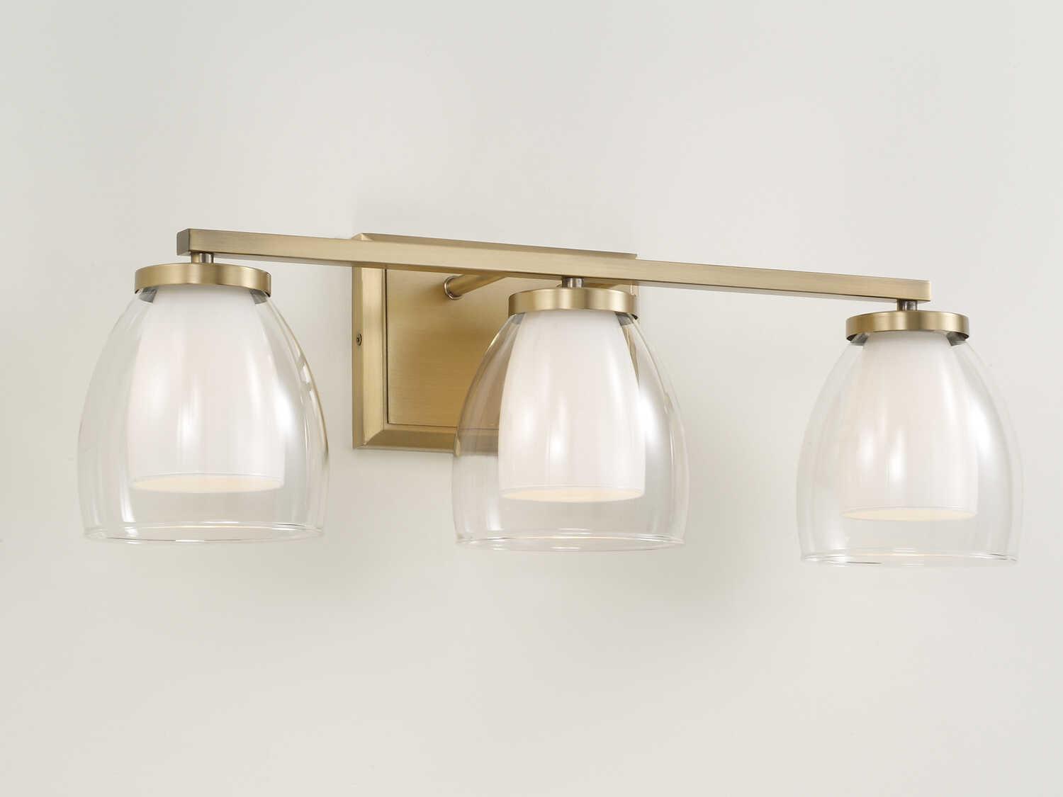 Capital Lighting Joss 3-Light Aged Brass Vanity Light