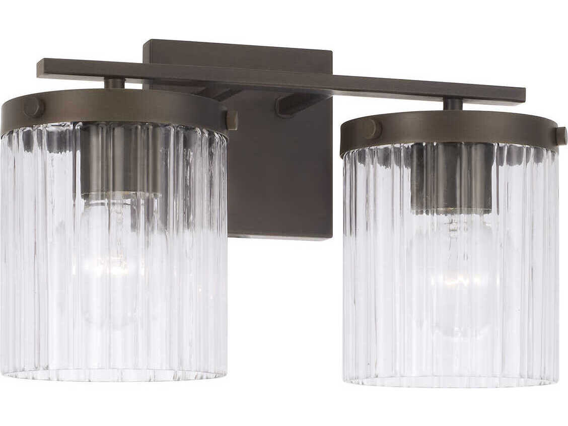 Capital Lighting Vaughn 2-Light Oil Rubbed Bronze Vanity Light
