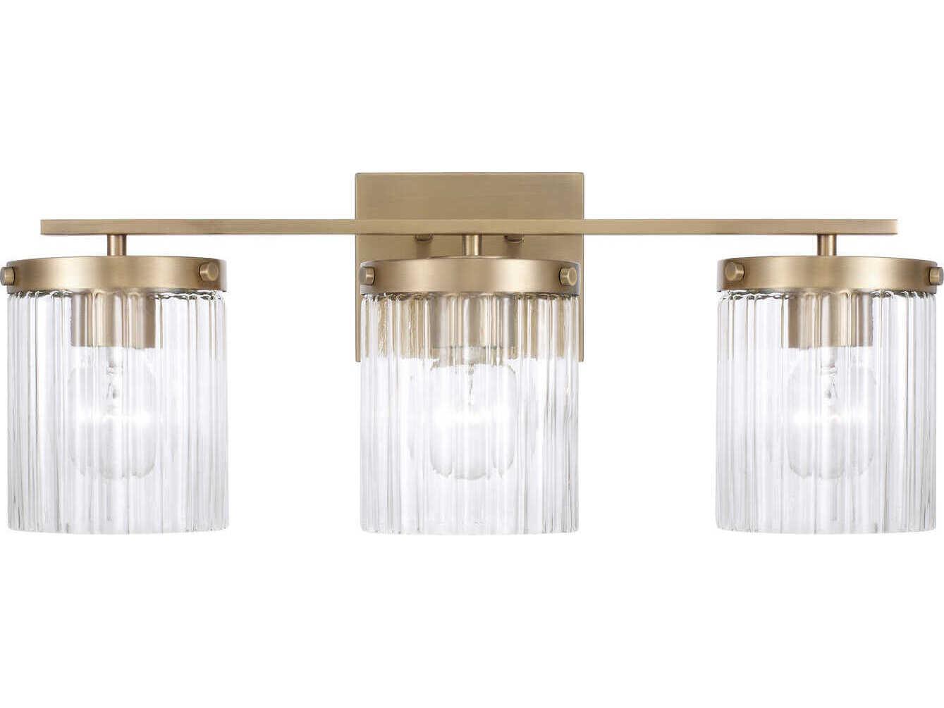 Capital Lighting Vaughn 3-Light Aged Brass Vanity Light