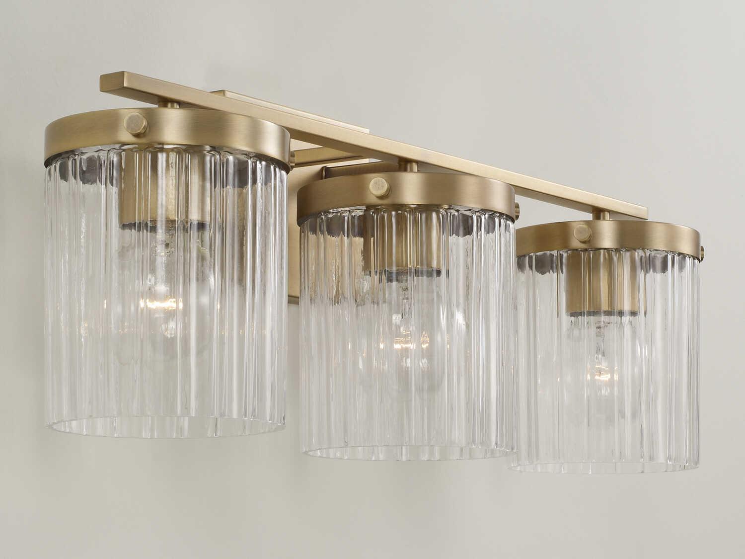 Capital Lighting Vaughn 3-Light Aged Brass Vanity Light
