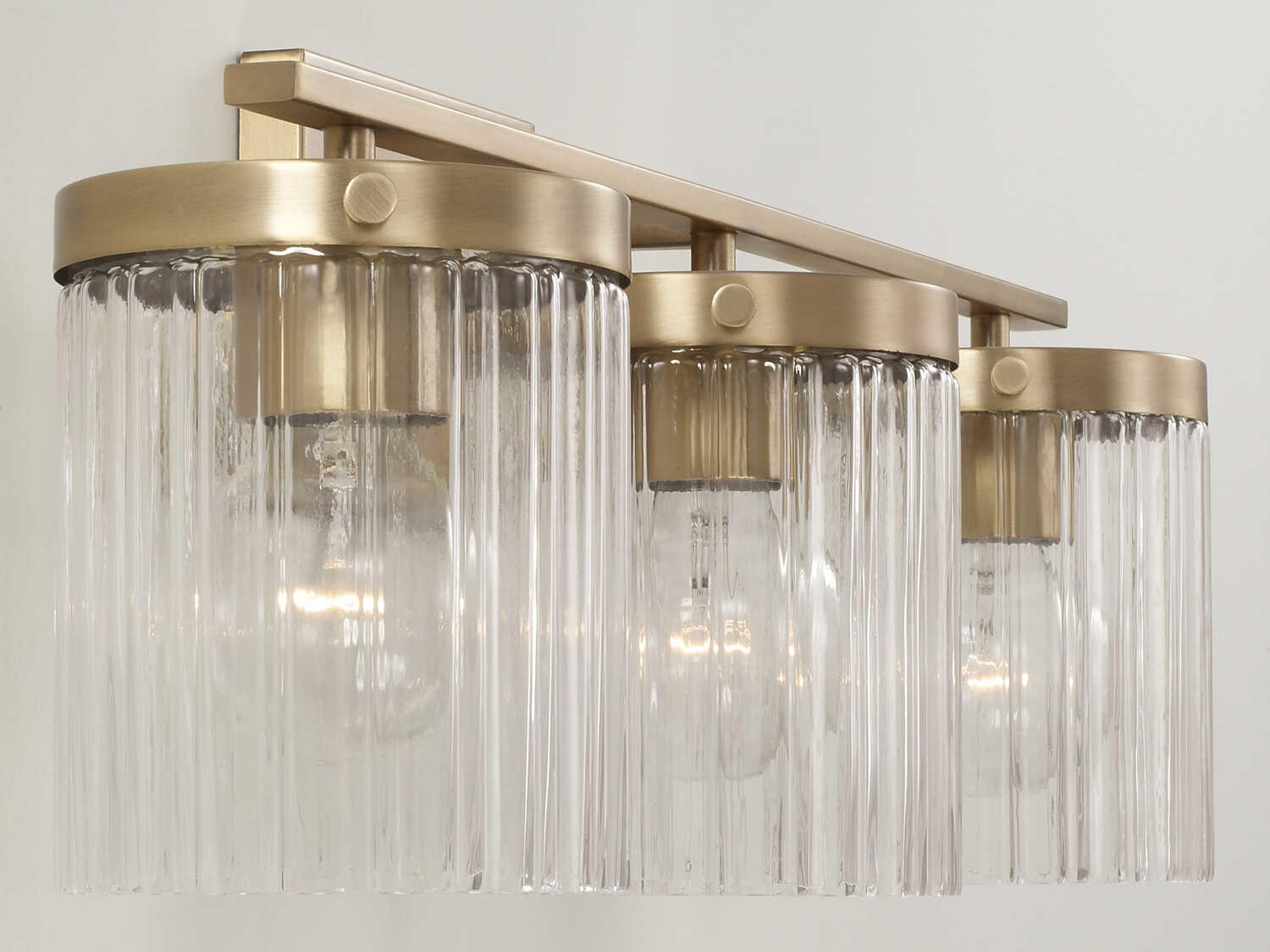 Capital Lighting Vaughn 3-Light Aged Brass Vanity Light