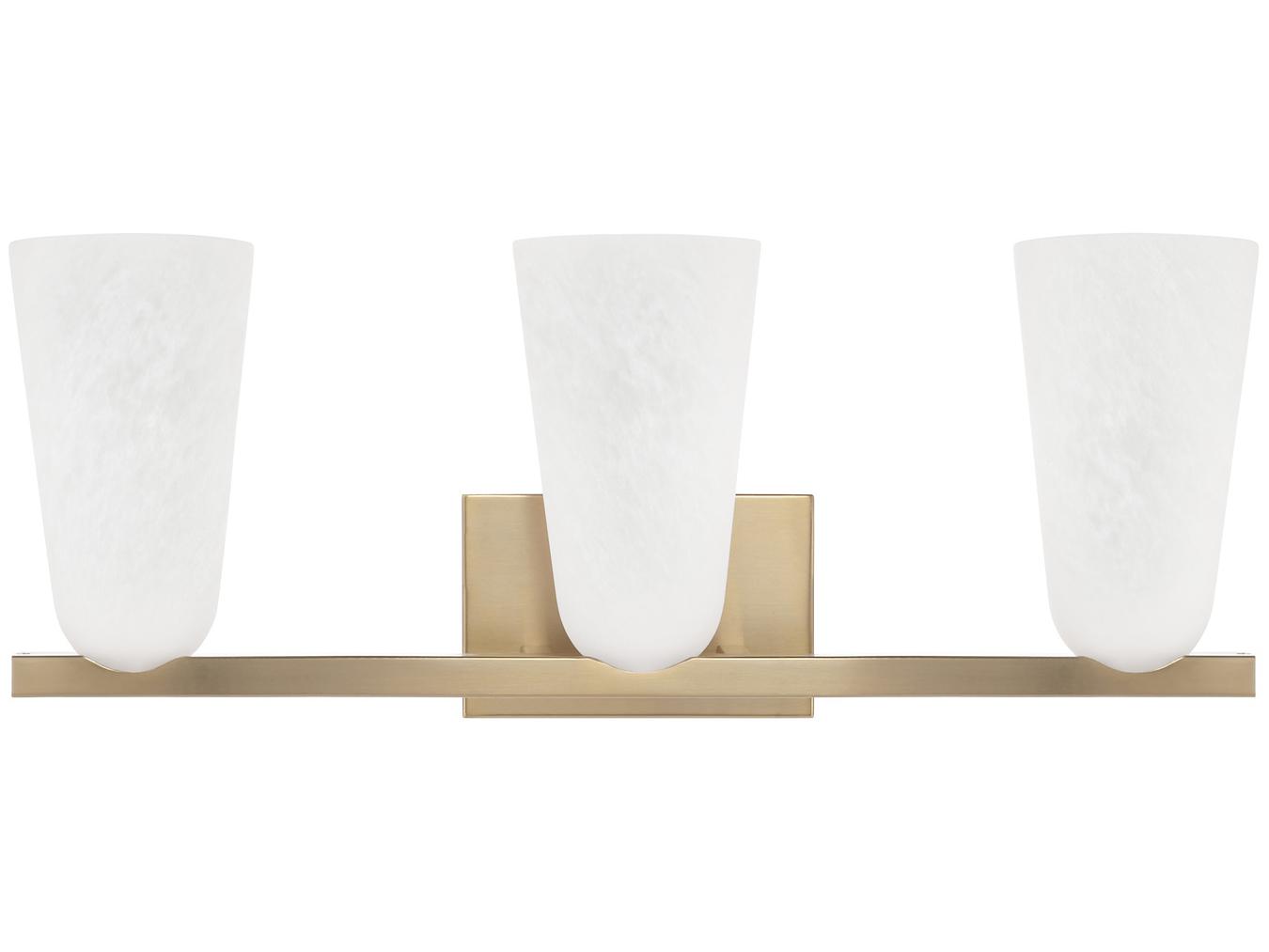 Capital Lighting Romy 3-Light Matte Brass Vanity Light