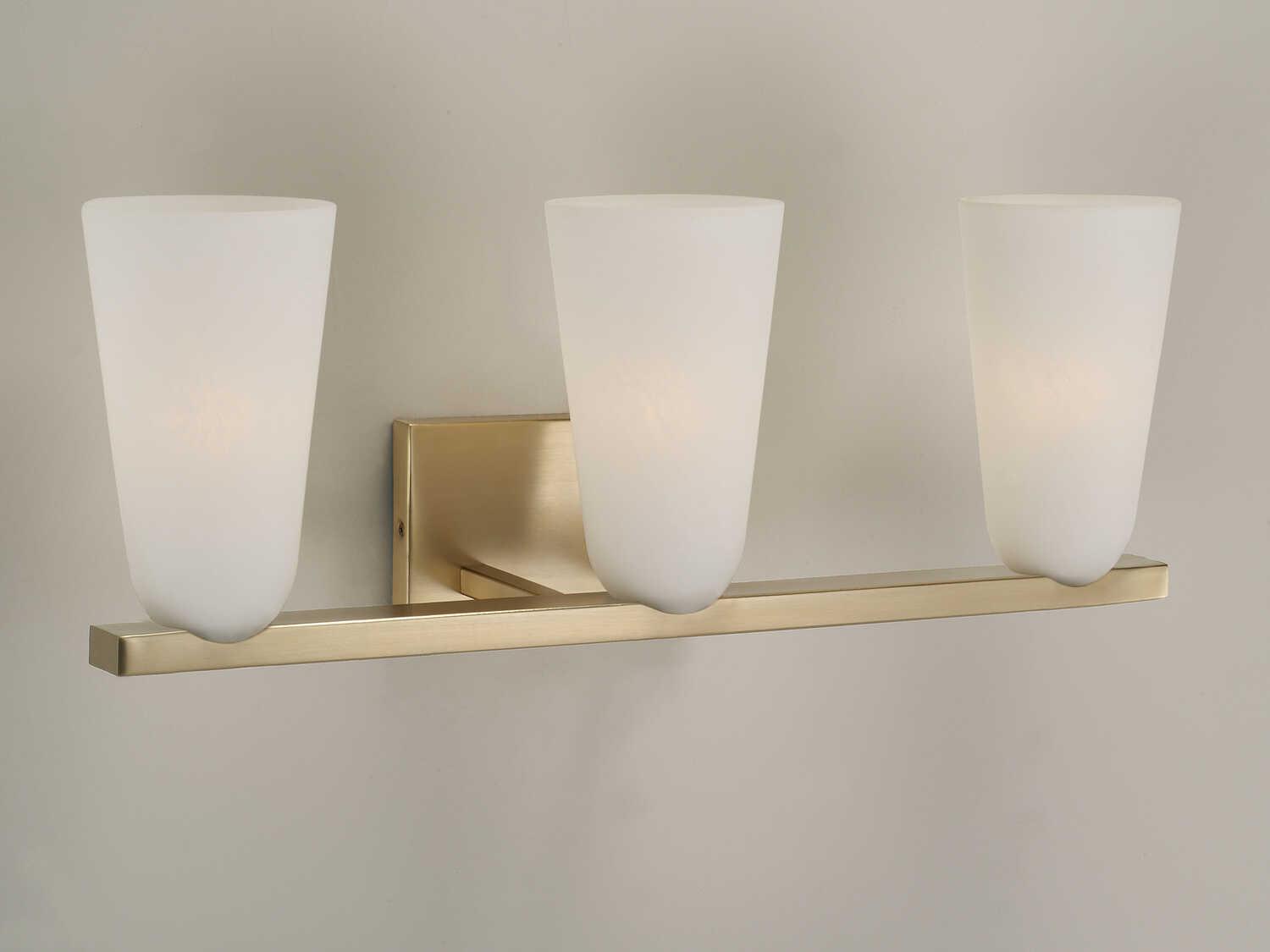 Capital Lighting Romy 3-Light Matte Brass Vanity Light