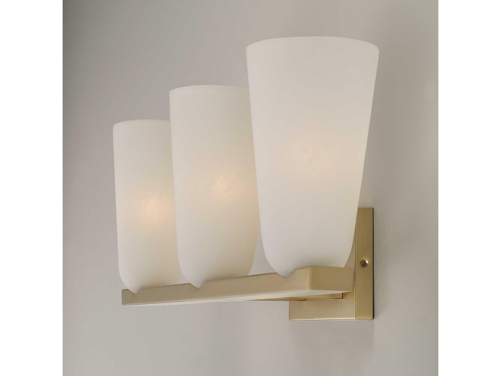 Capital Lighting Romy 3-Light Matte Brass Vanity Light
