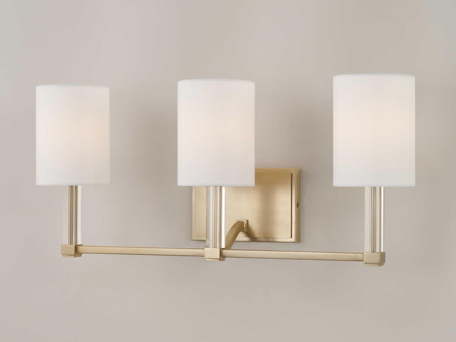 Capital Lighting Ingrid 3-Light Matte Brass Vanity Light
