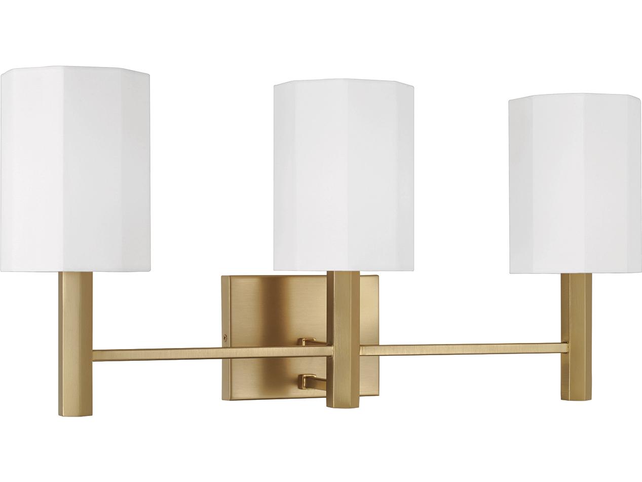 Capital Lighting Adrian 3-light Aged Brass Vanity Light