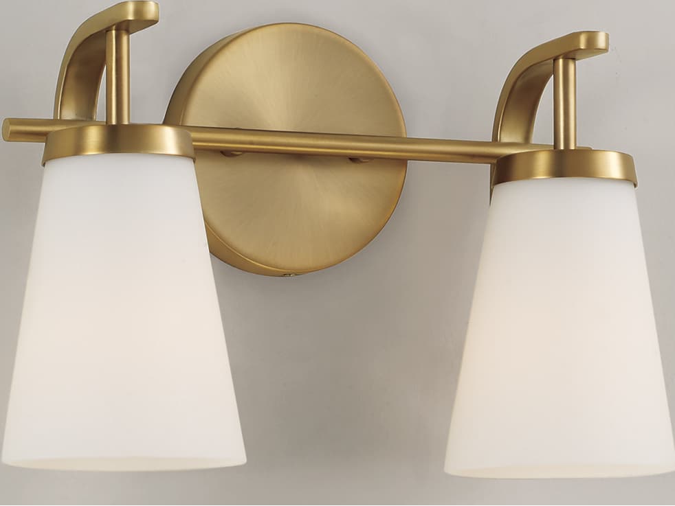 Capital Lighting Drake 2-light Aged Brass Vanity Light