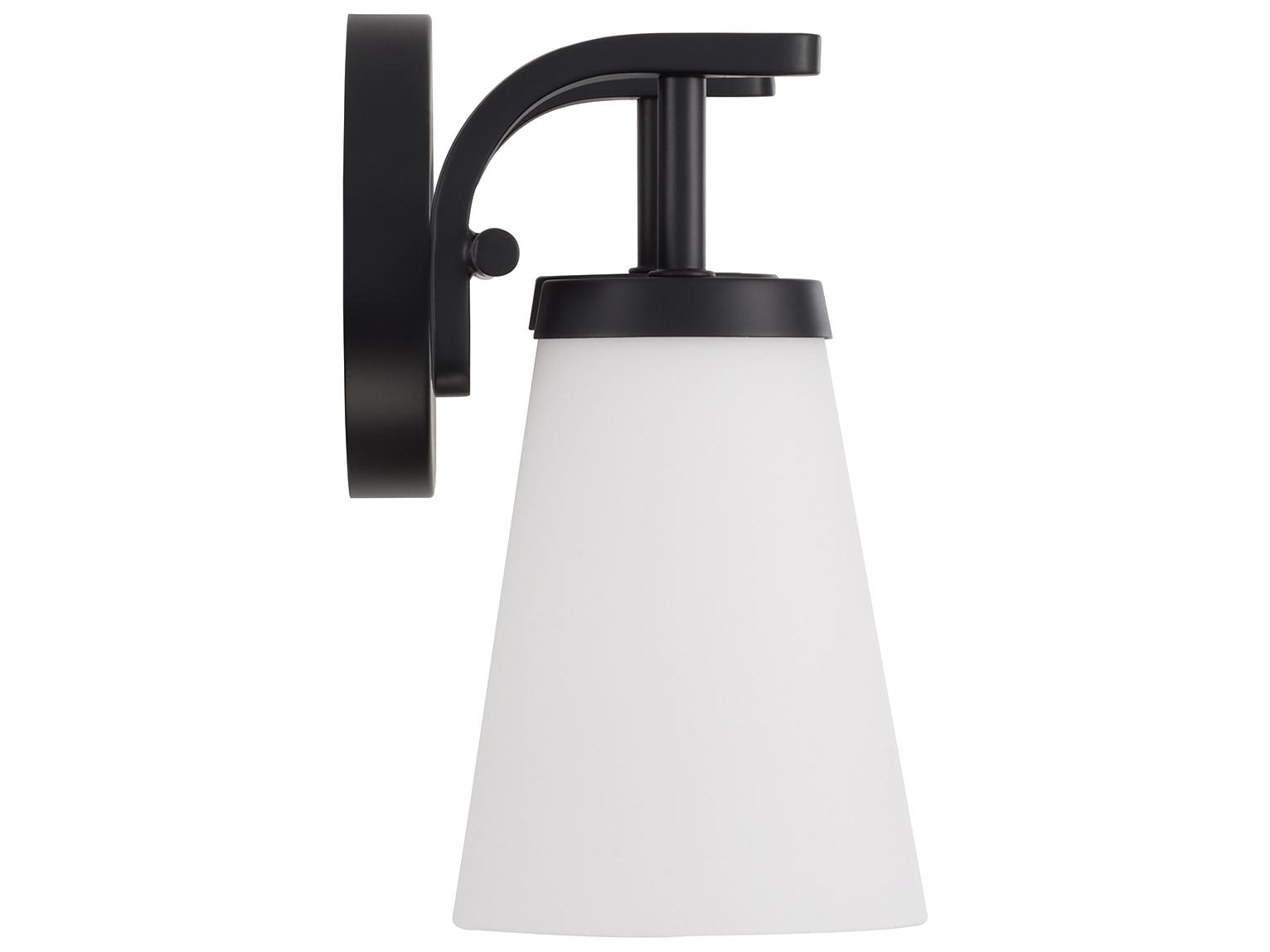 Capital Lighting Drake 2-light Matte Black Vanity Light