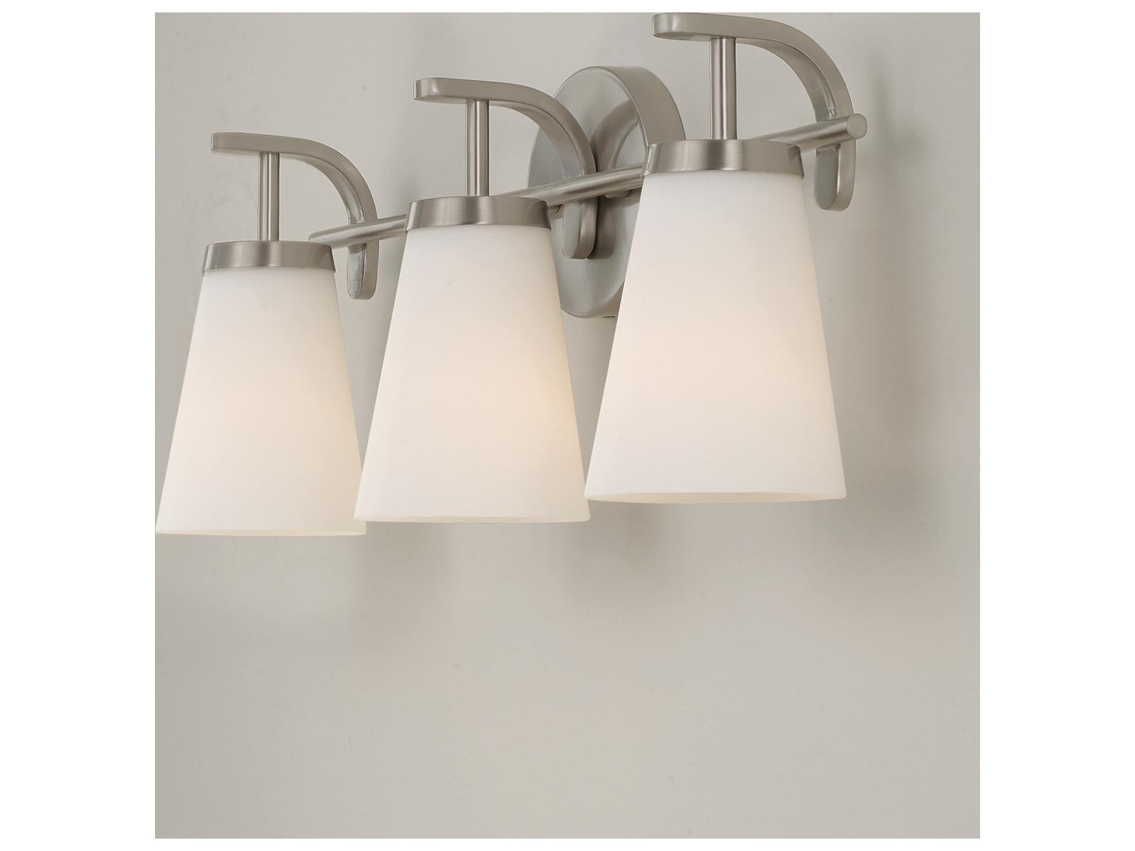 Capital Lighting Drake 3-light Brushed Nickel Vanity Light