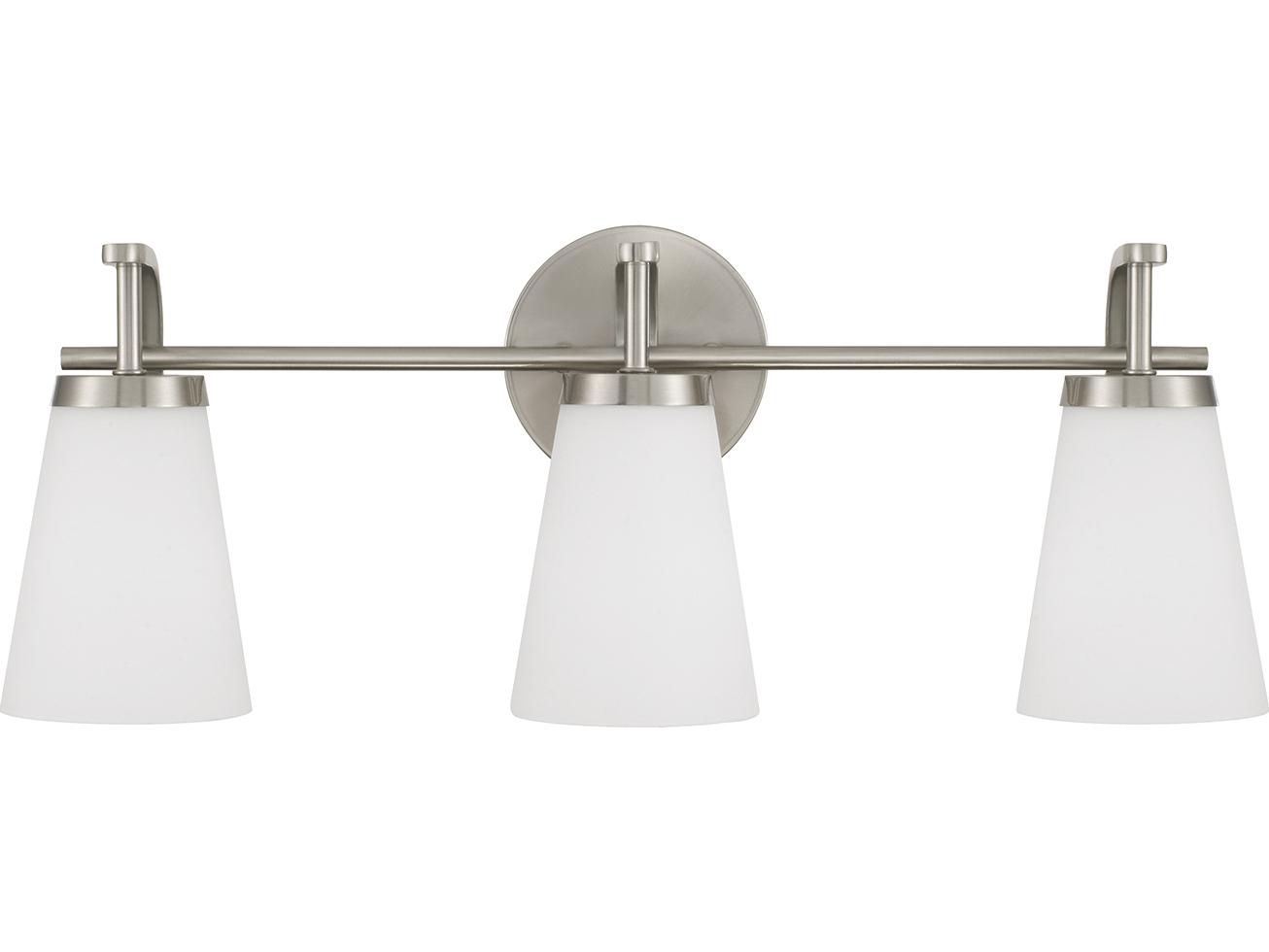 Capital Lighting Drake 3-light Brushed Nickel Vanity Light