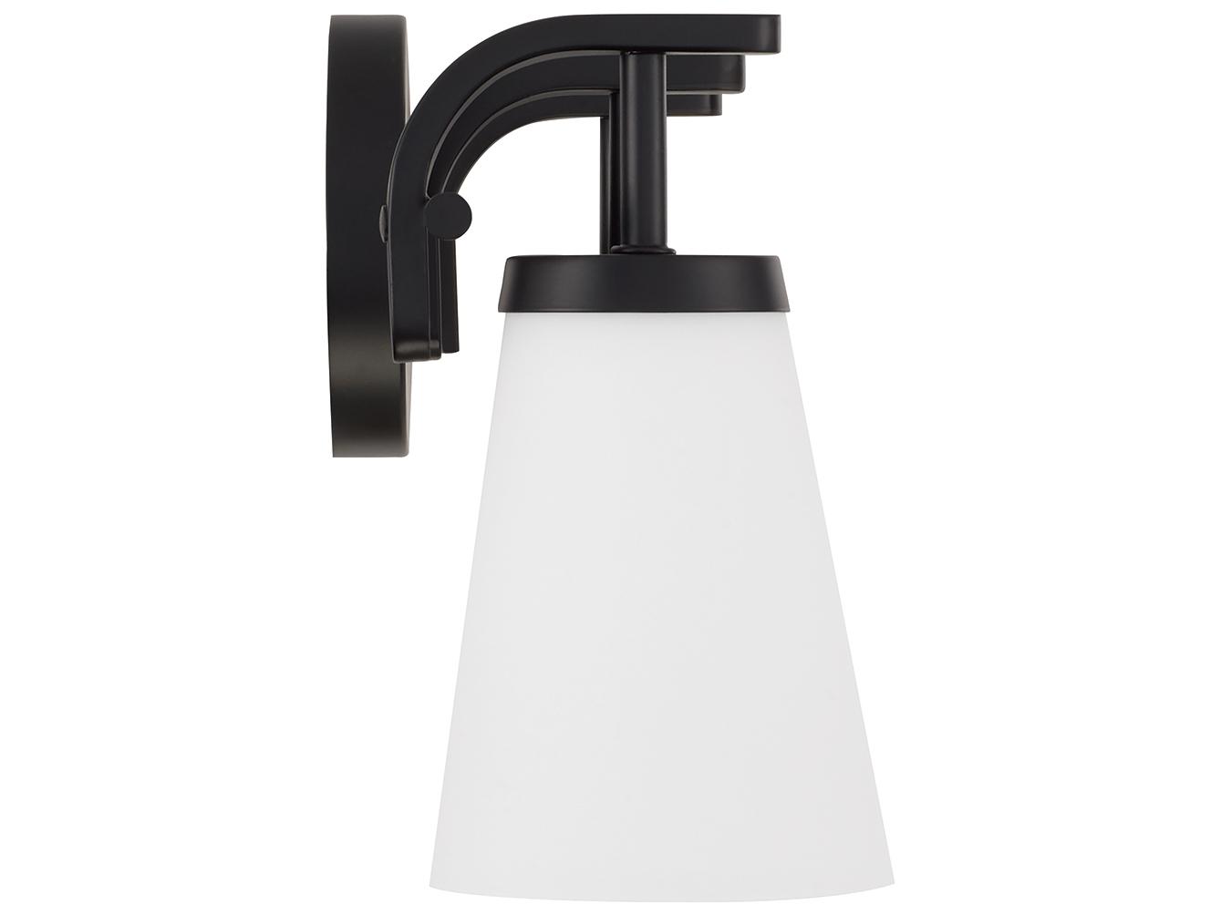 Capital Lighting Drake 3-light Matte Black Vanity Light