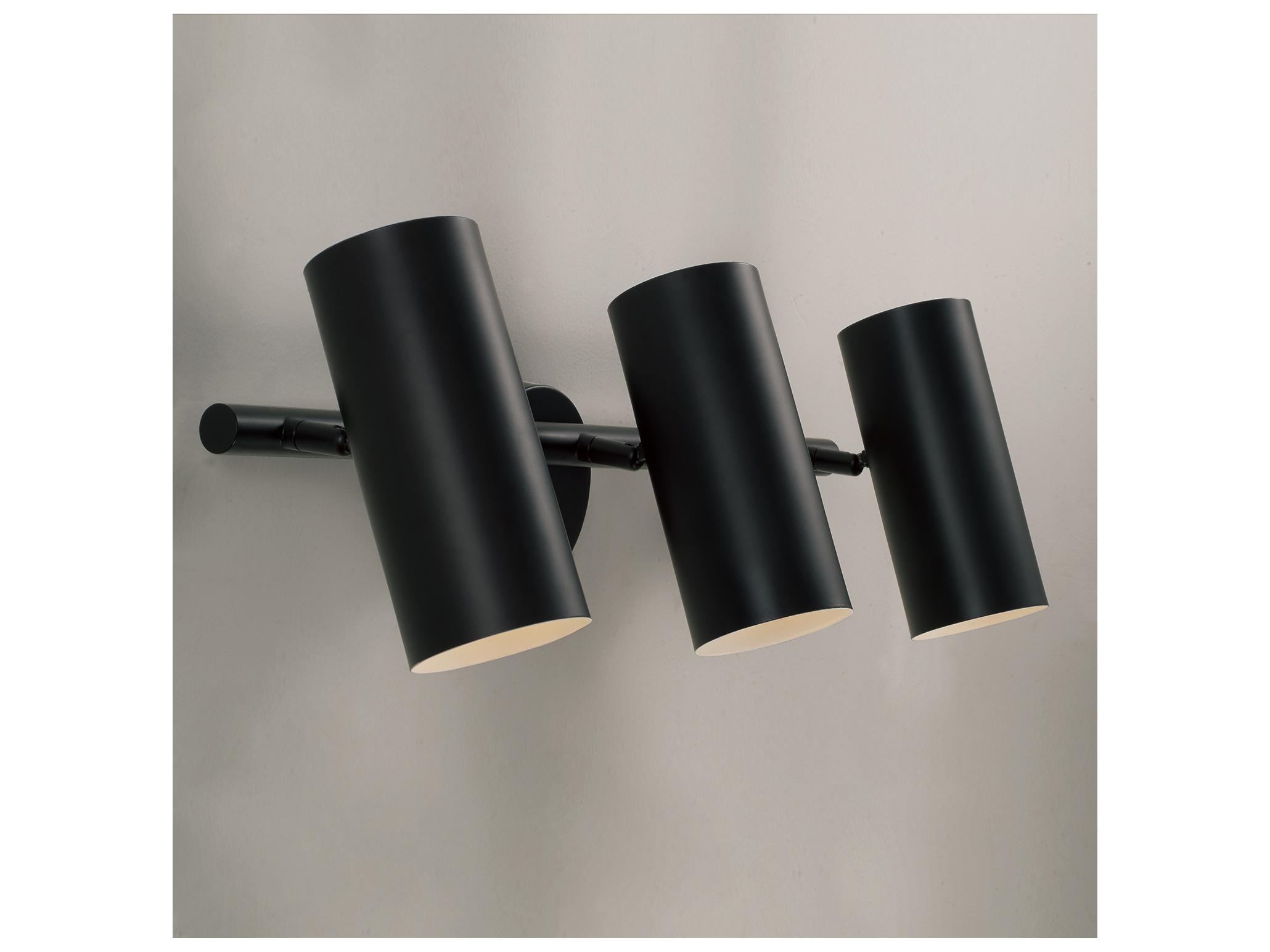 Capital Lighting Robbie 3-light Matte Black Brass Vanity Light