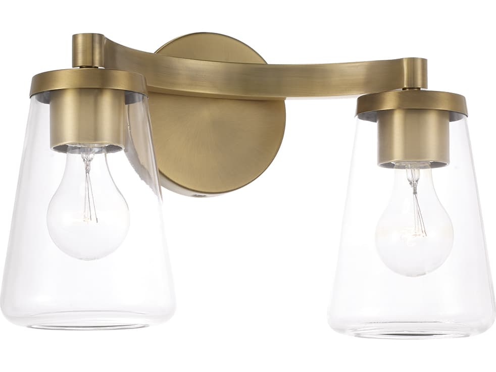 Capital Lighting Aaron 2-light Aged Brass Vanity Light
