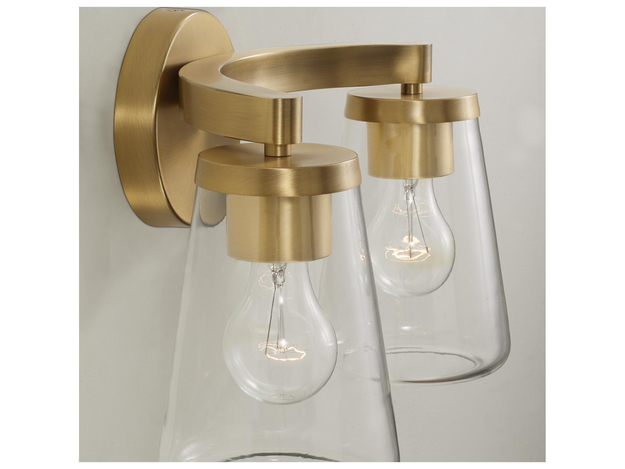 Capital Lighting Aaron 2-light Aged Brass Vanity Light