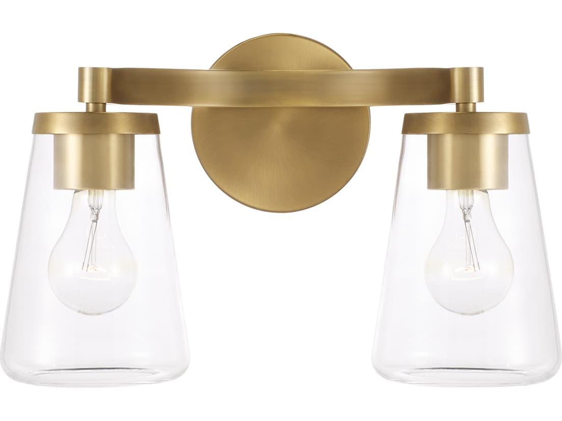 Capital Lighting Aaron 2-light Aged Brass Vanity Light