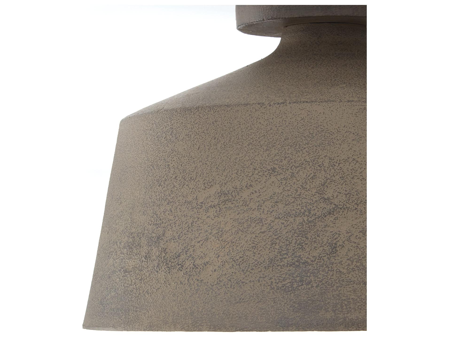 Capital Lighting Quarry 1-Light Clay Gray Semi Flush Mount