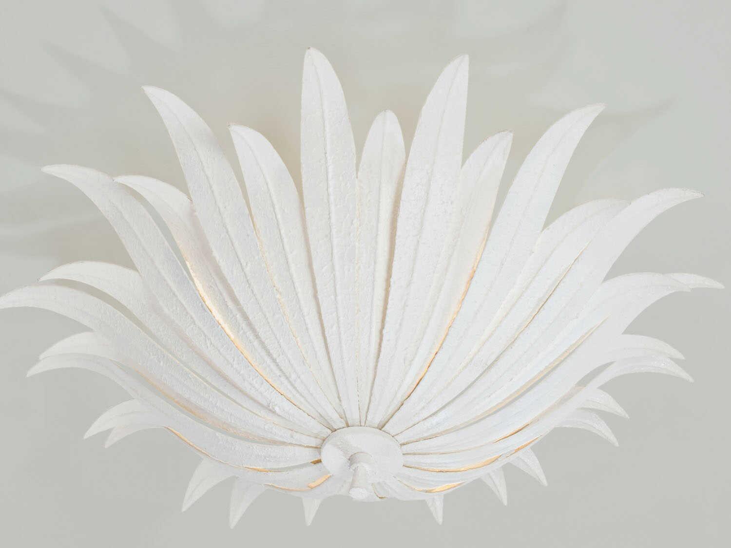 Capital Lighting Eden 3-Light Textured White Bowl Semi Flush Mount