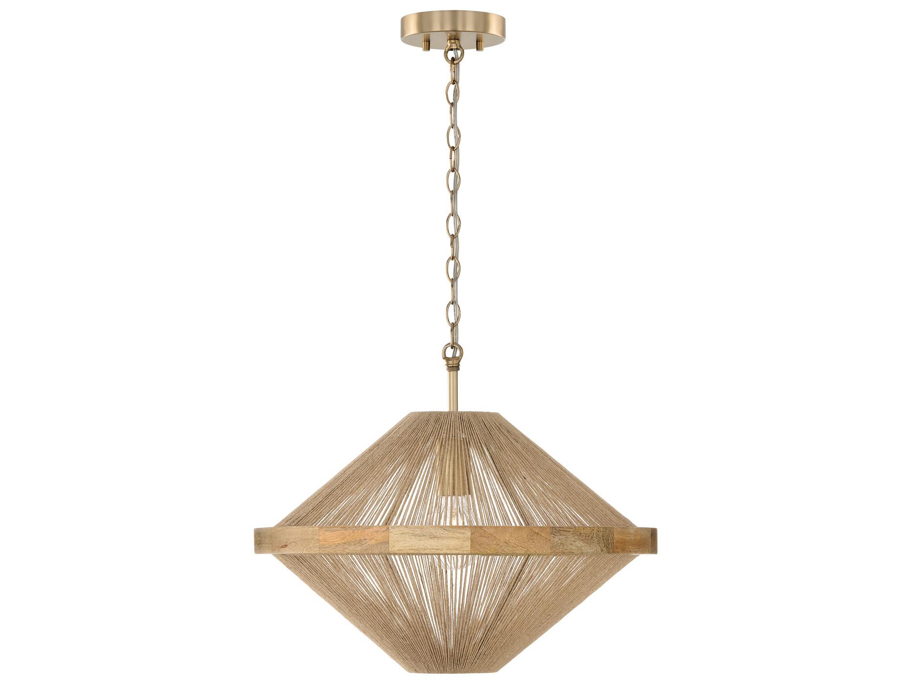 Capital Lighting Maya 1-Light Matte Brass Brown Semi Flush Mount
