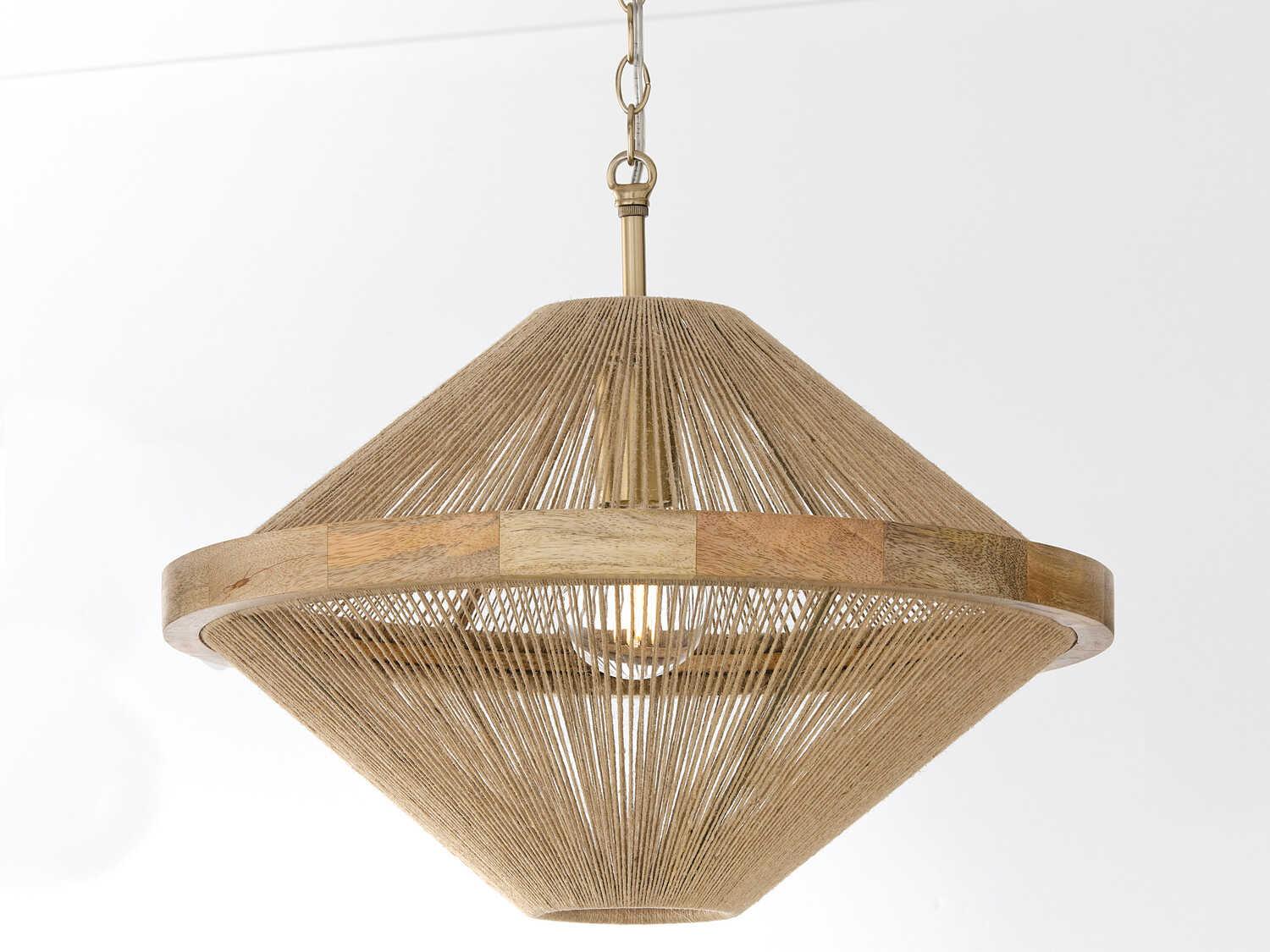 Capital Lighting Maya 1-Light Matte Brass Brown Semi Flush Mount