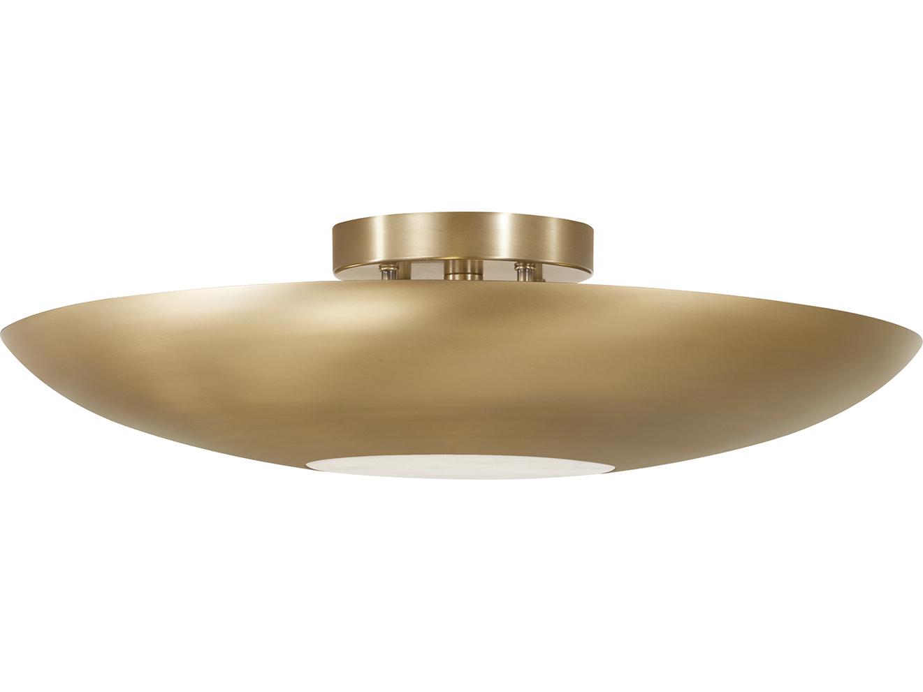 Capital Lighting Gia 4-light Aged Brass Bowl Flush Mount