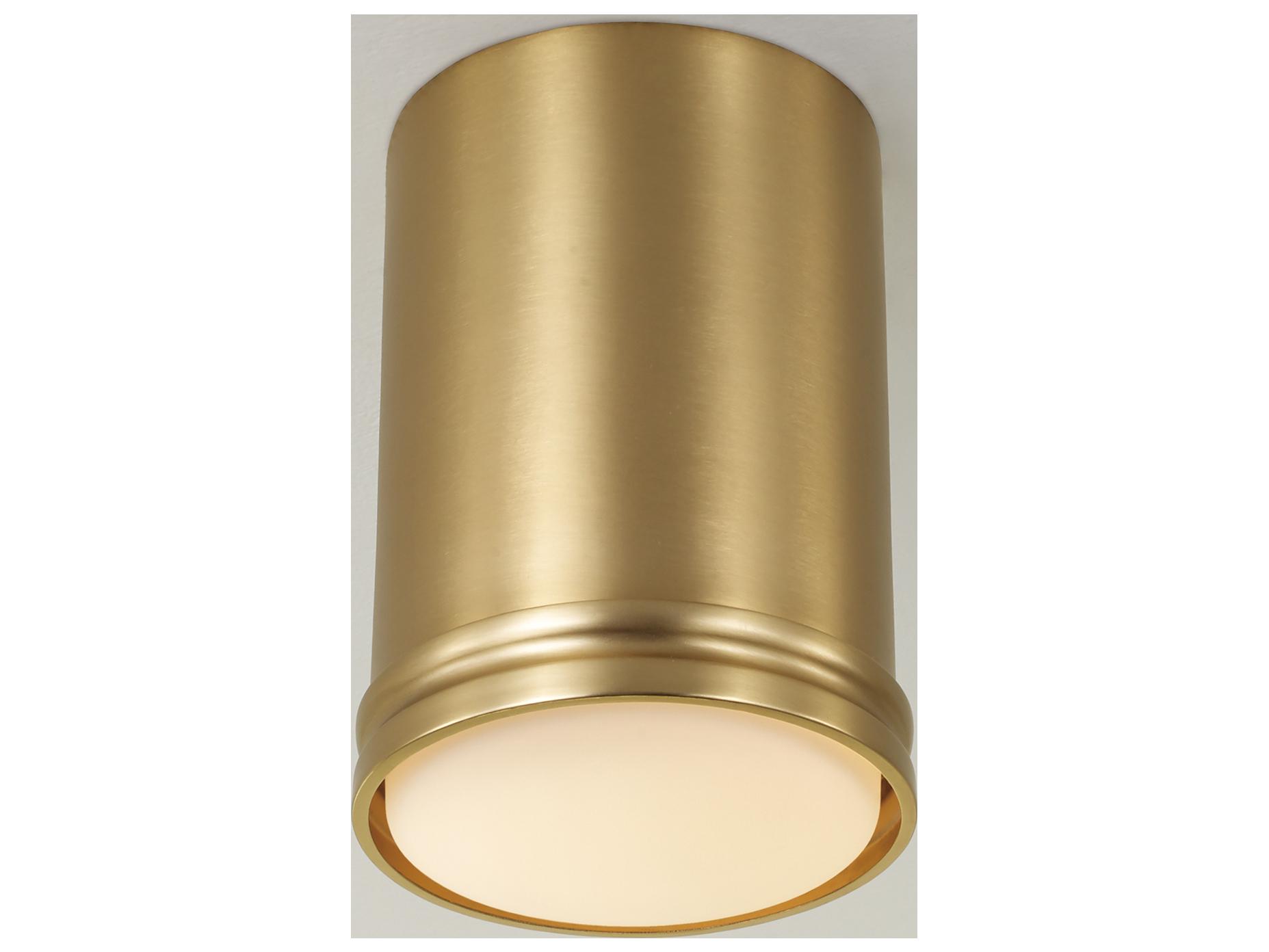 Capital Lighting Griffin 1-light Aged Brass Flush Mount