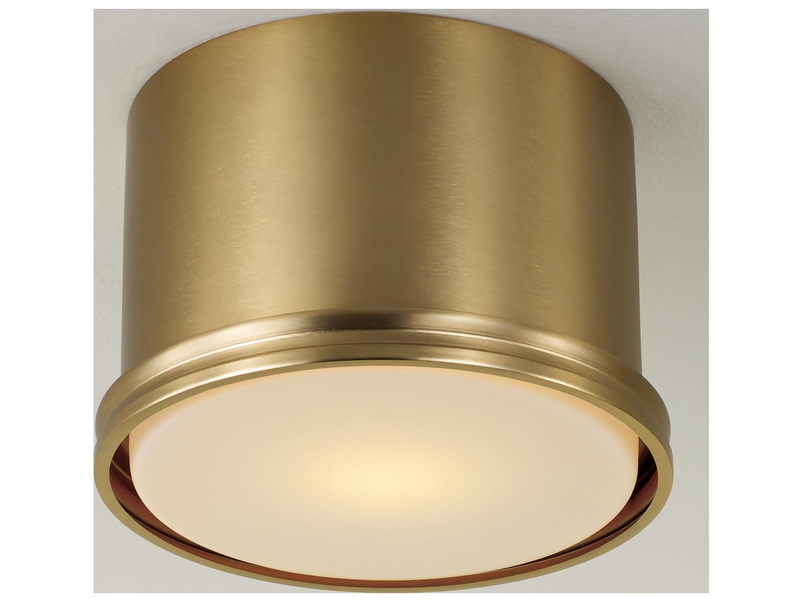 Capital Lighting Griffin 1-light Aged Brass Flush Mount