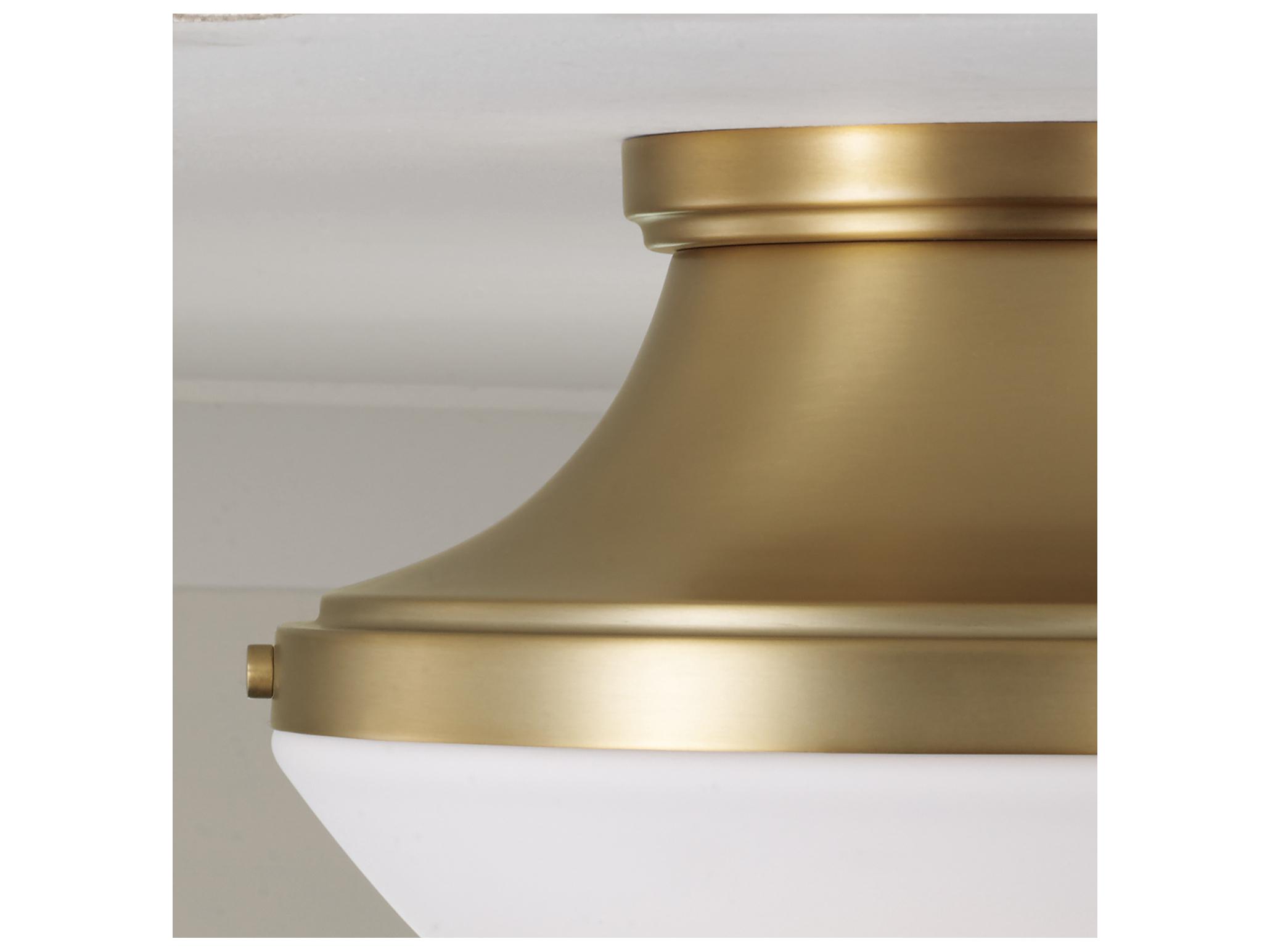 Capital Lighting Arlo 3-light Aged Brass Bowl Flush Mount