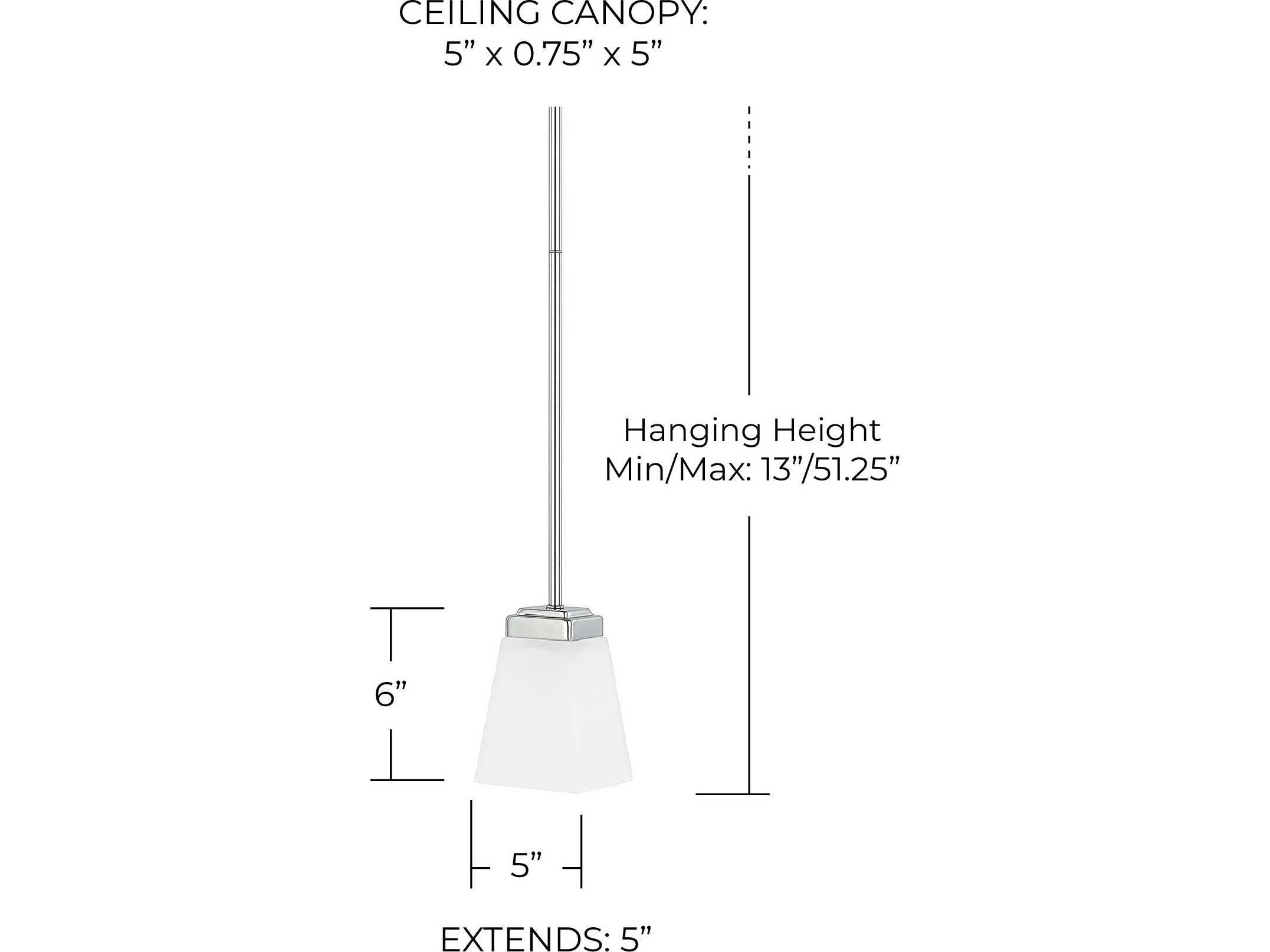 Capital Lighting Baxley 1-Light Polished Nickel Glass Mini Pendant