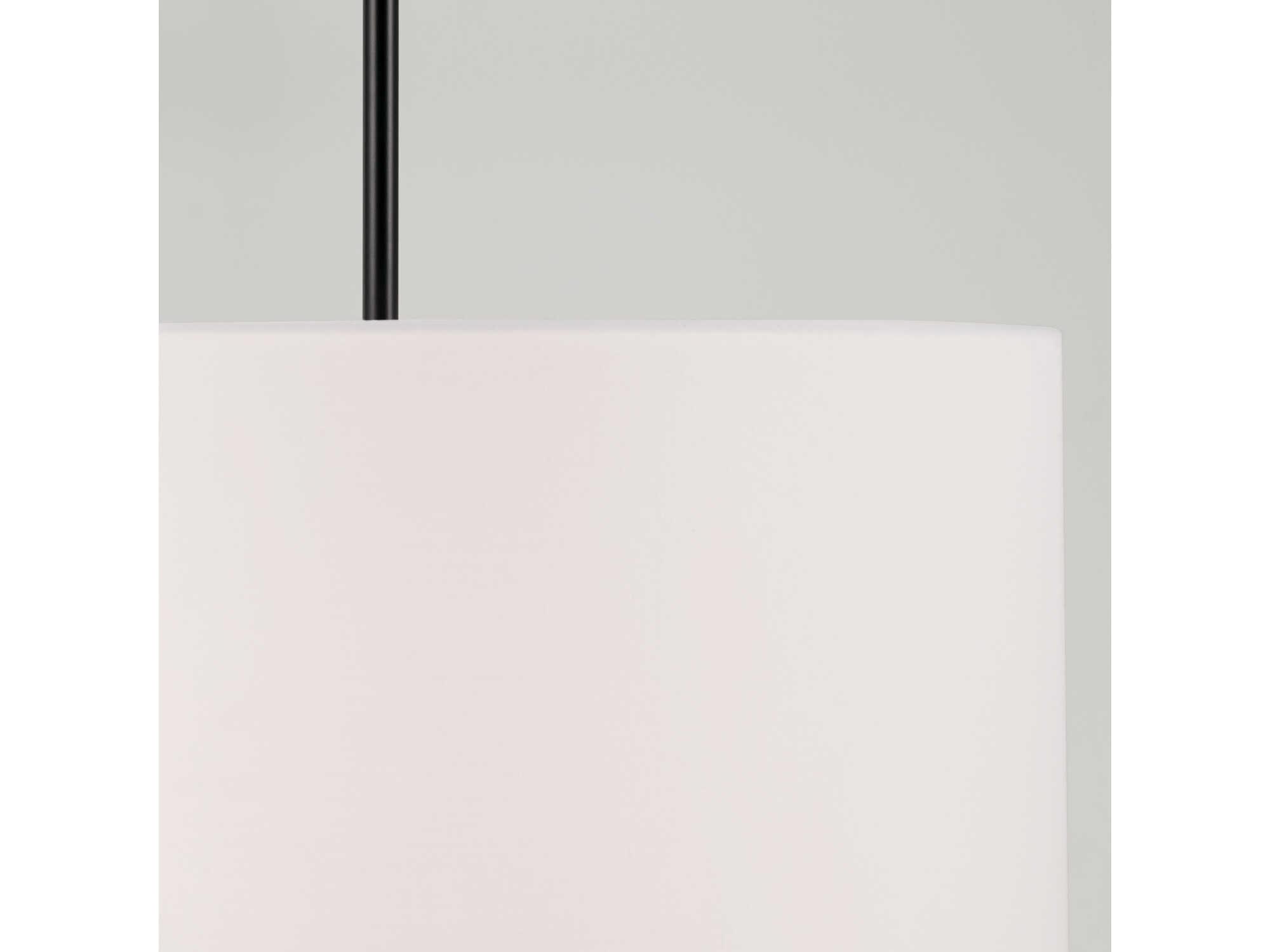 Capital Lighting Alan 3-Light Matte Black Drum Pendant