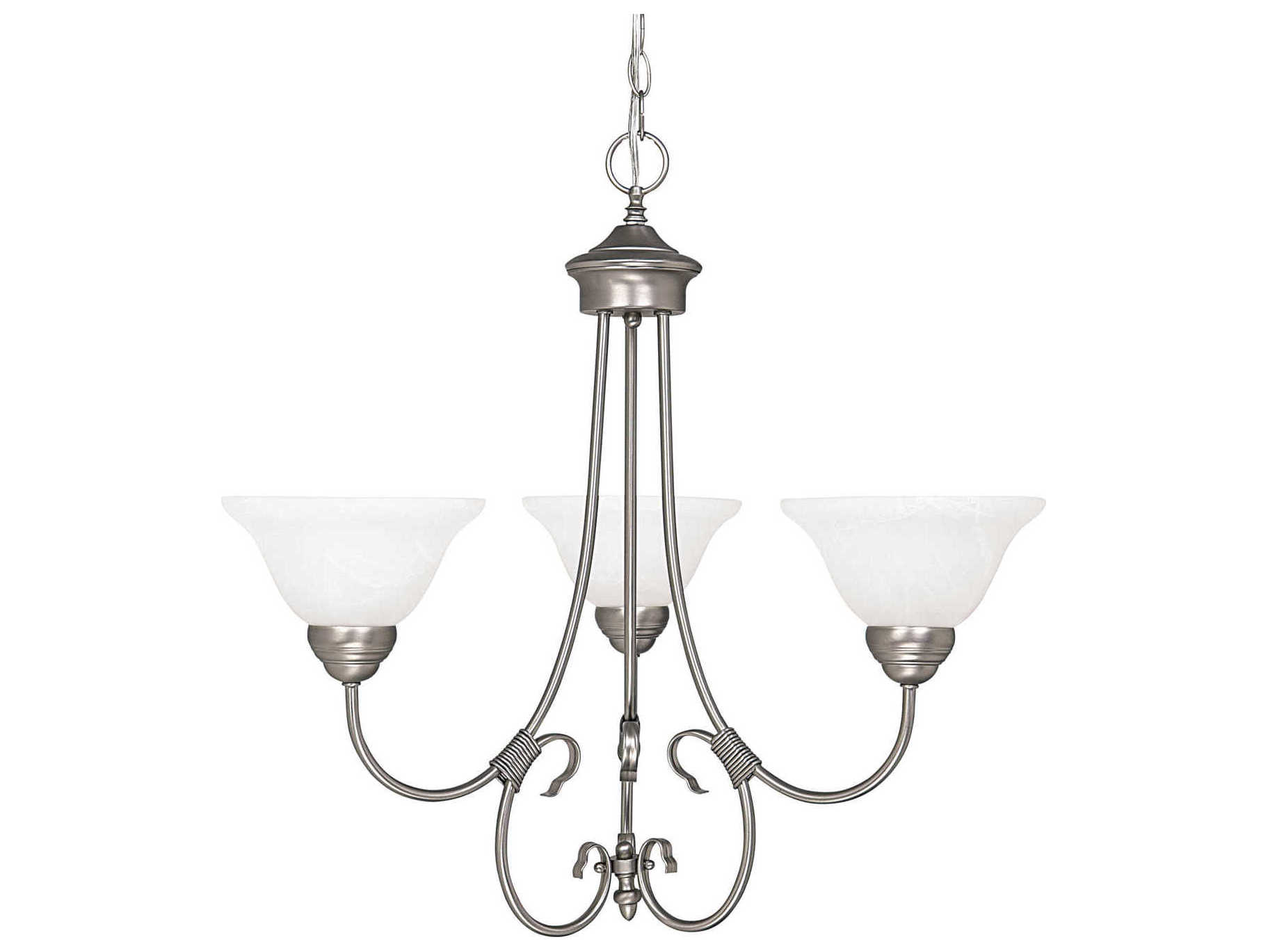 Capital Lighting Hometown 3-Light Matte Nickel Chandelier