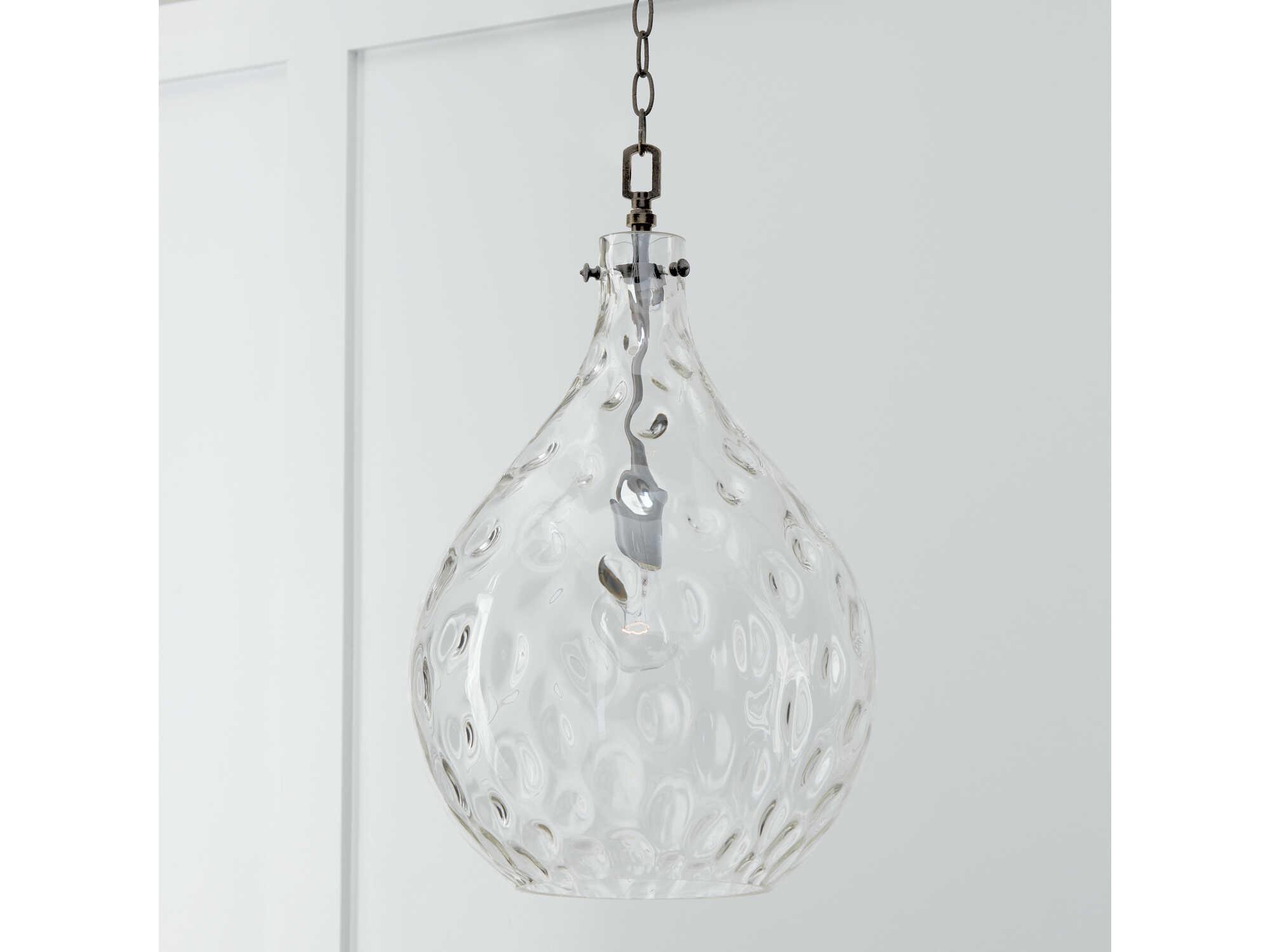Capital Lighting Bristol 1-Light Farm House Brown Glass Globe Pendant