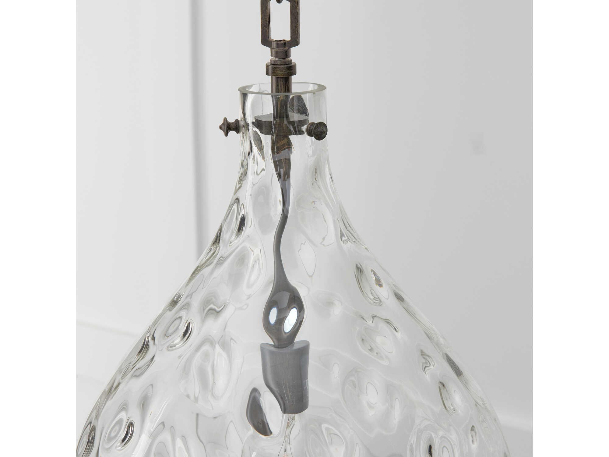 Capital Lighting Bristol 1-Light Farm House Brown Glass Globe Pendant