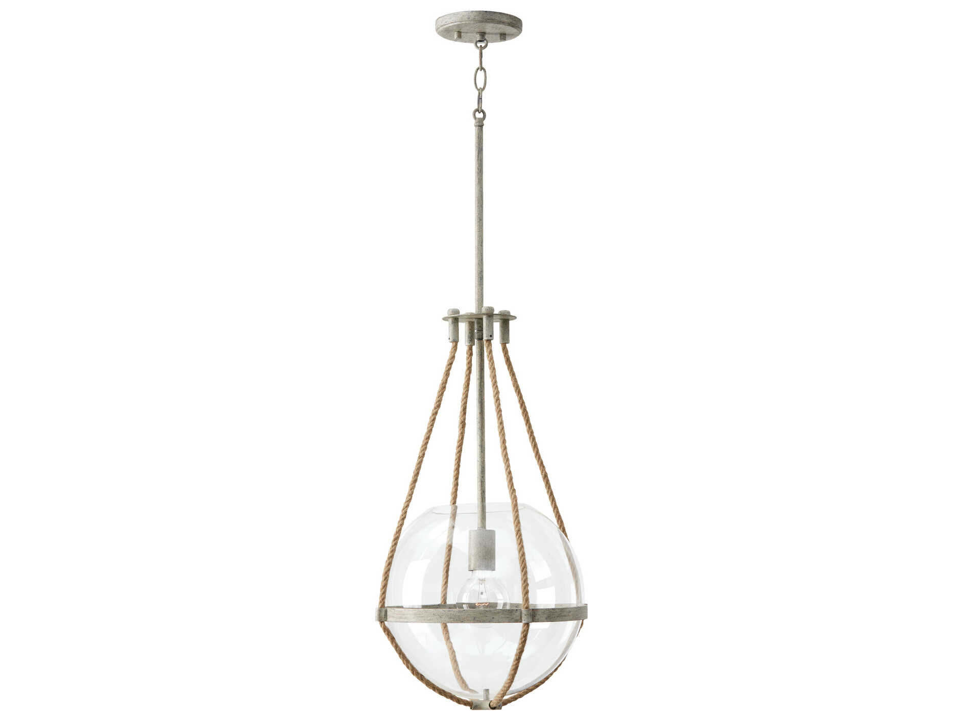 Capital Lighting Beaufort 1-Light Mystic Sand Brown Glass Pendant