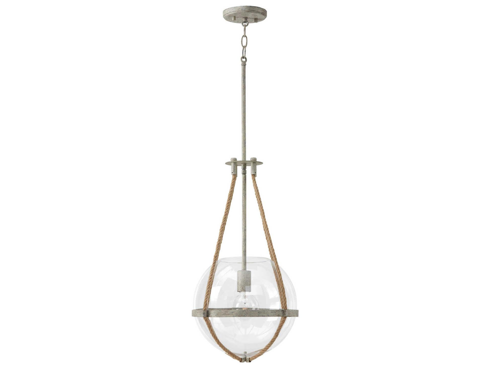 Capital Lighting Beaufort 1-Light Mystic Sand Brown Glass Pendant