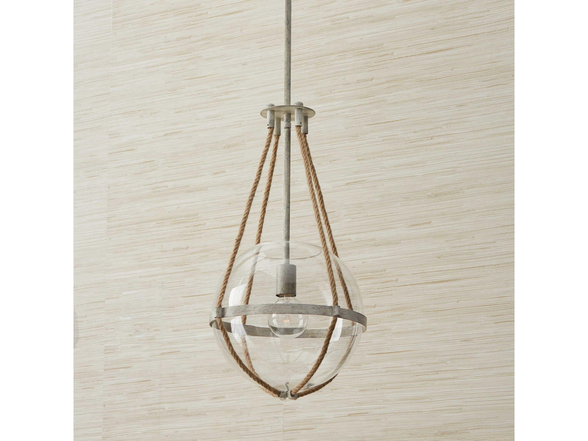 Capital Lighting Beaufort 1-Light Mystic Sand Brown Glass Pendant