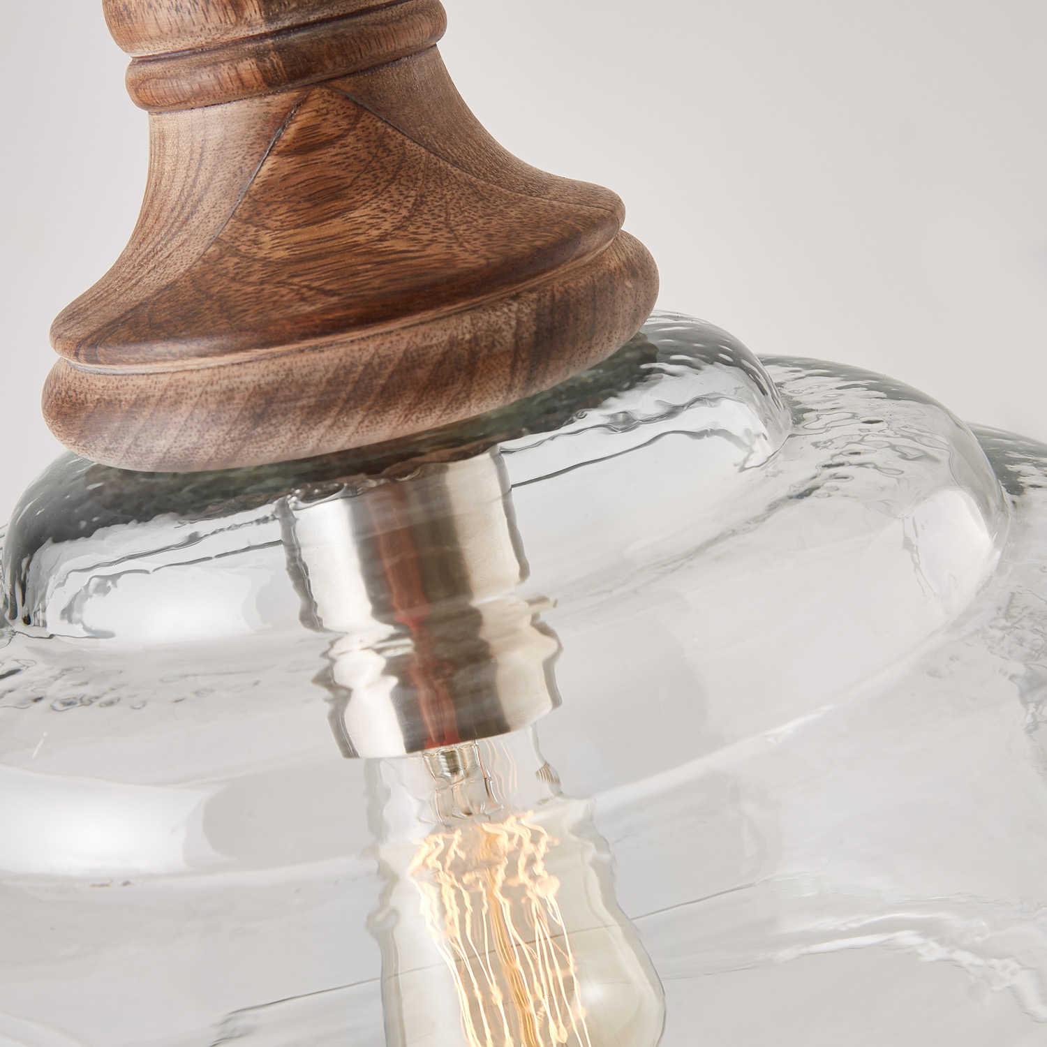 Capital Lighting Pendant 1-Light Grey Wash Glass