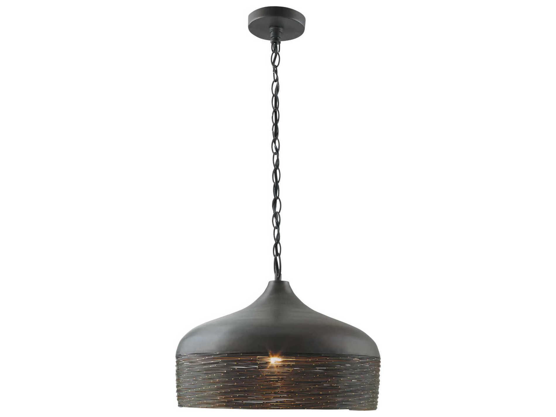 Capital Lighting Sana 1-Light Grey Iron Bowl Pendant