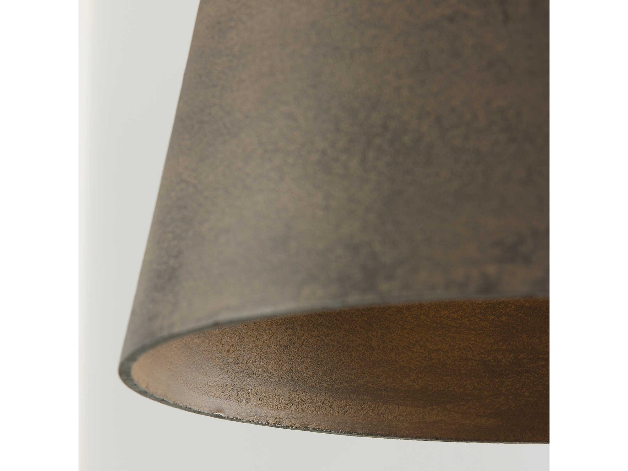 Capital Lighting Quarry 1-Light Clay Gray Bell Pendant