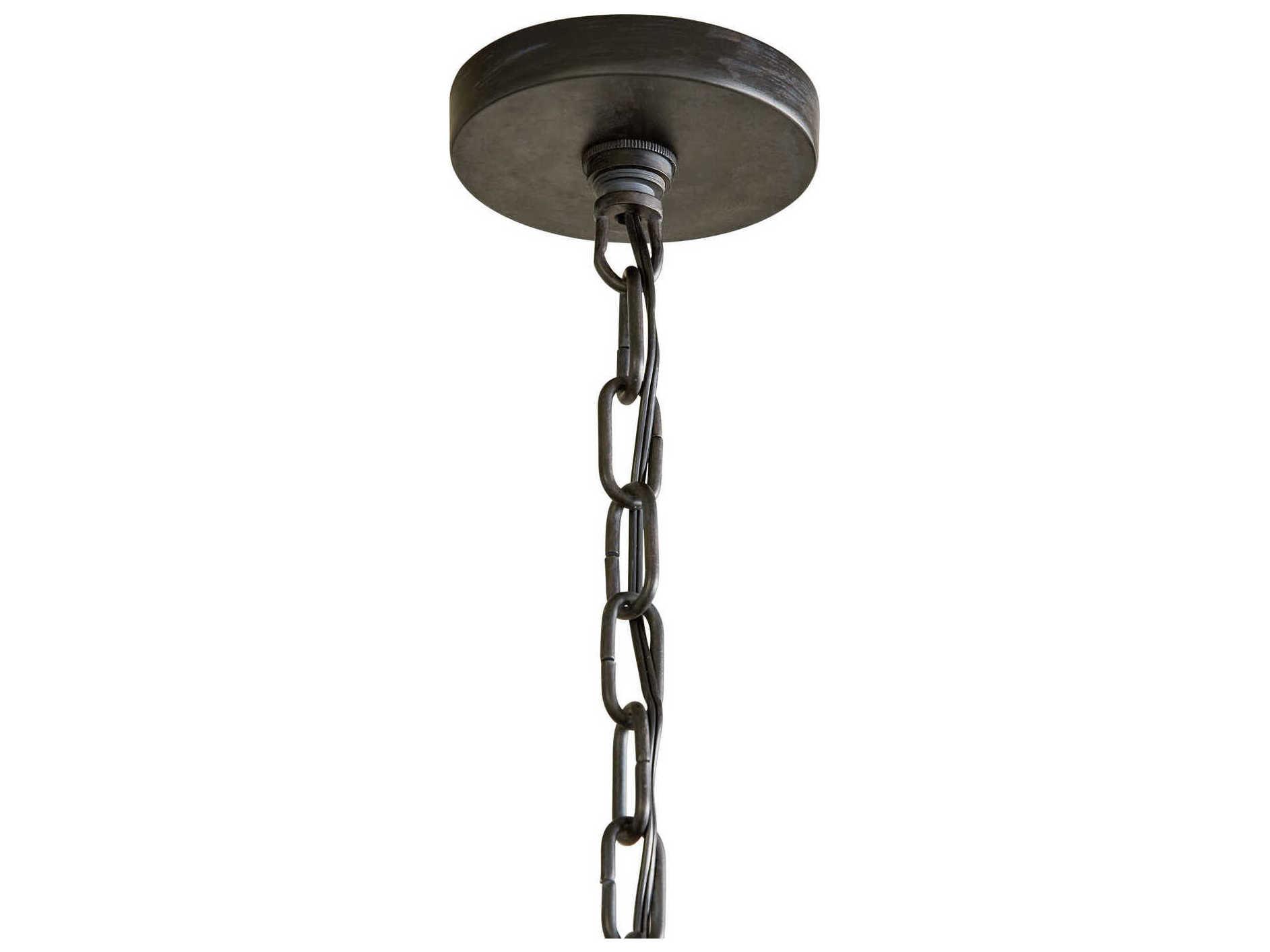 Capital Lighting 1-Light Quarry Black Bell Pendant