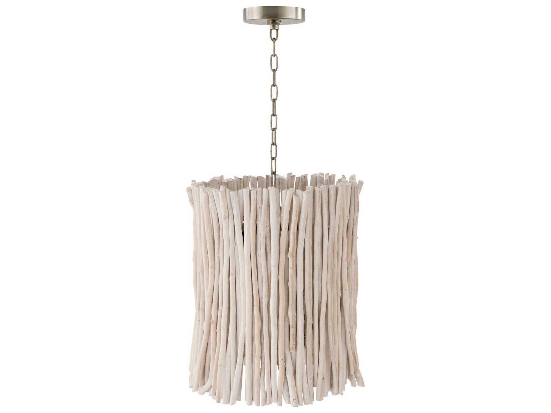 Capital Lighting Cara 4-Light Brushed Pewter Gray Cylinder Chandelier