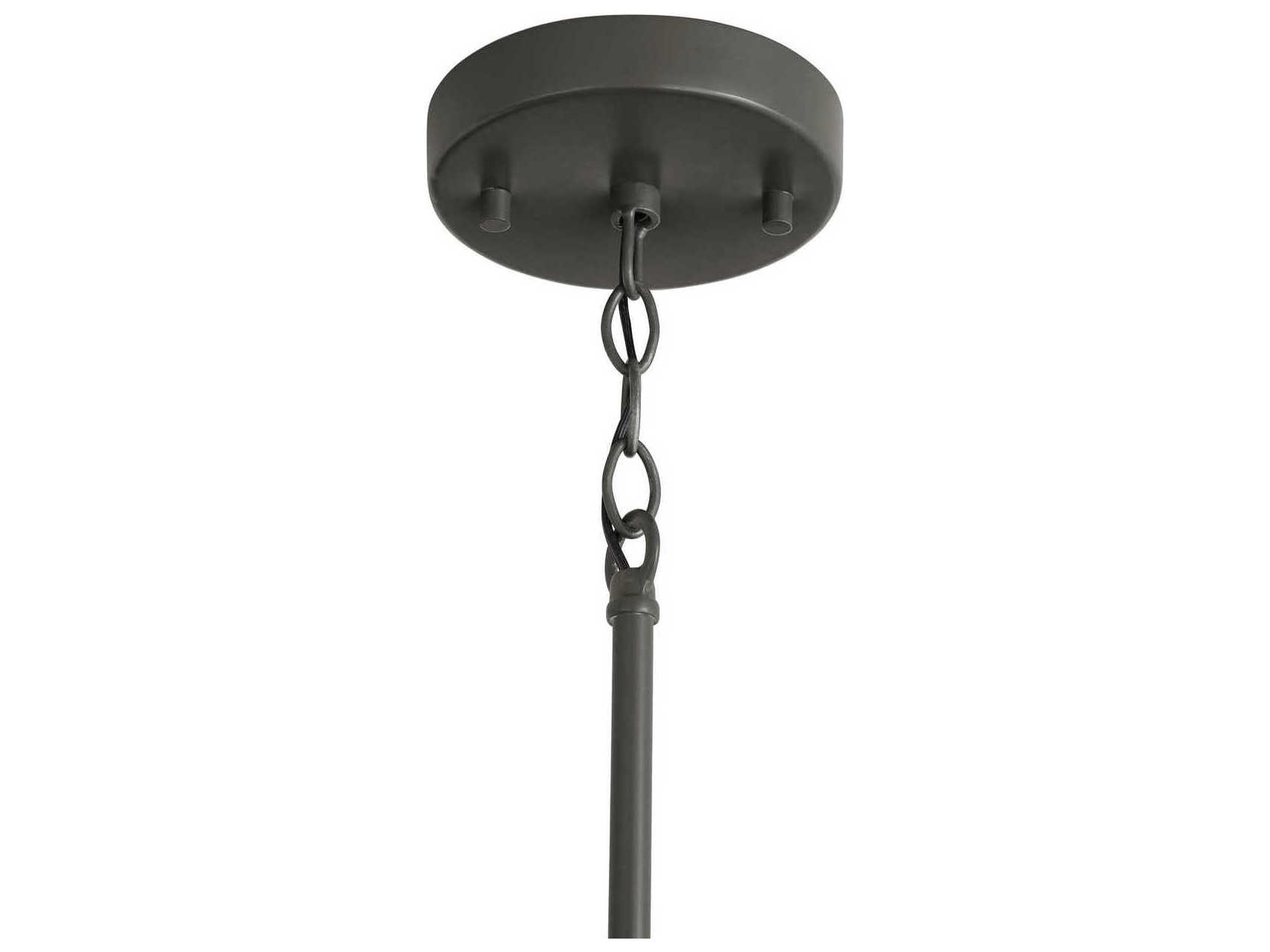 Capital Lighting Jacob 1-Light Grey Wash And Iron Silk Bell Pendant