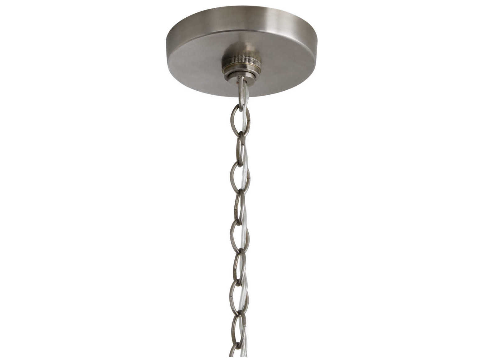 Capital Lighting Connor 1-Light Black Wash And Matte Nickel Glass Mini Pendant