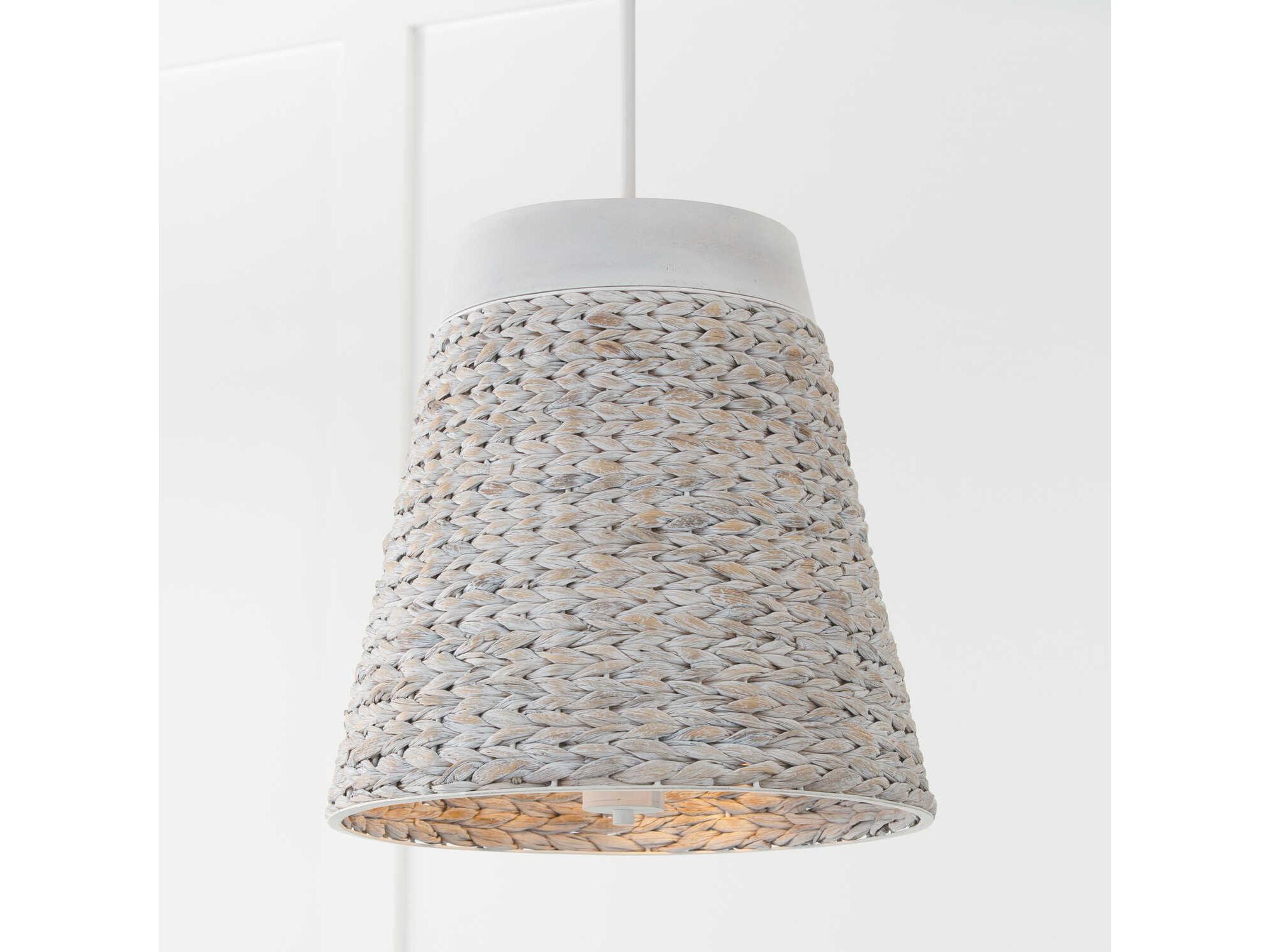 Capital Lighting Tallulah 4-Light Chalk Wash White Empire Pendant