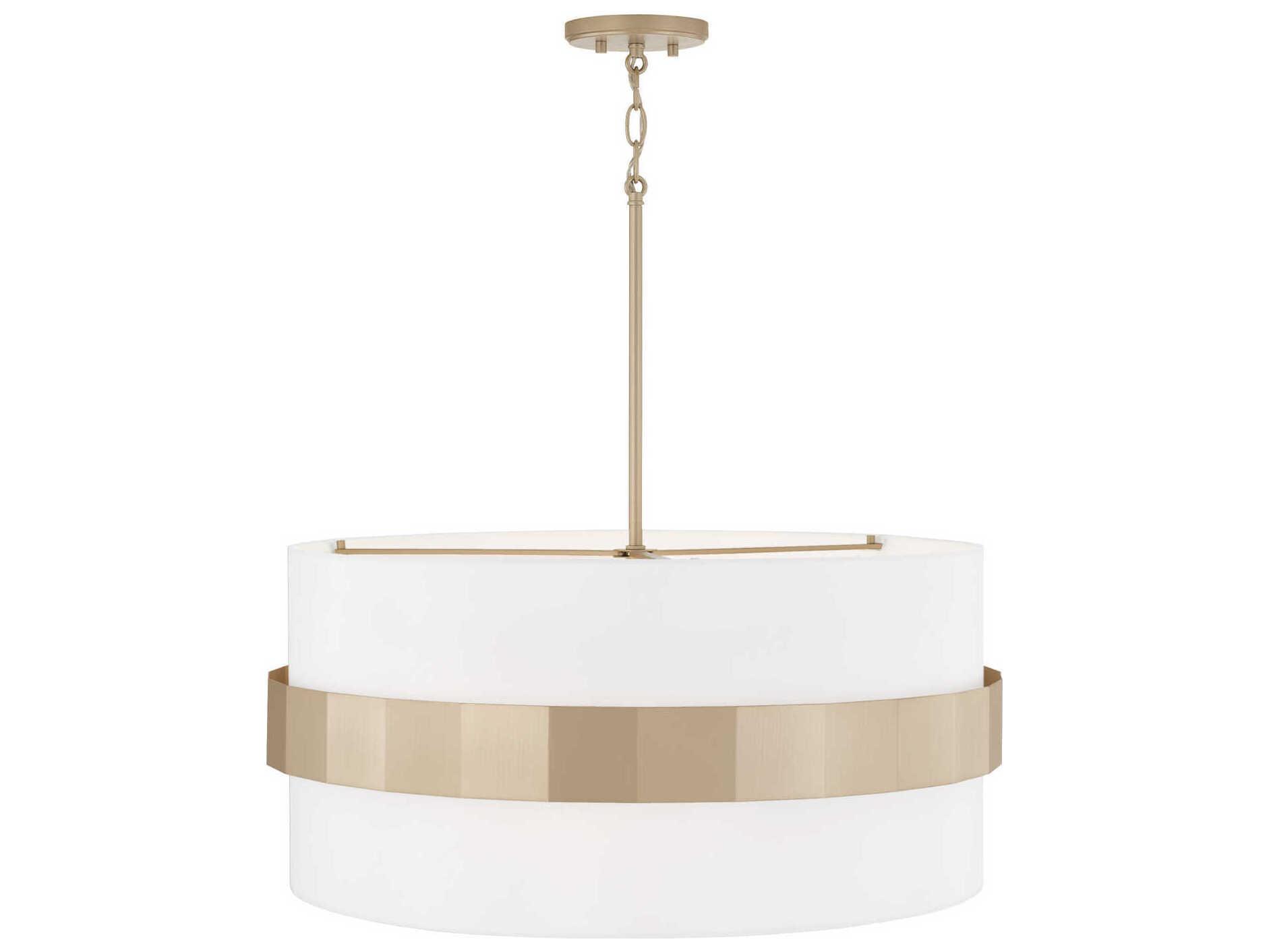 Capital Lighting Sutton 4-Light Soft Gold White Pendant